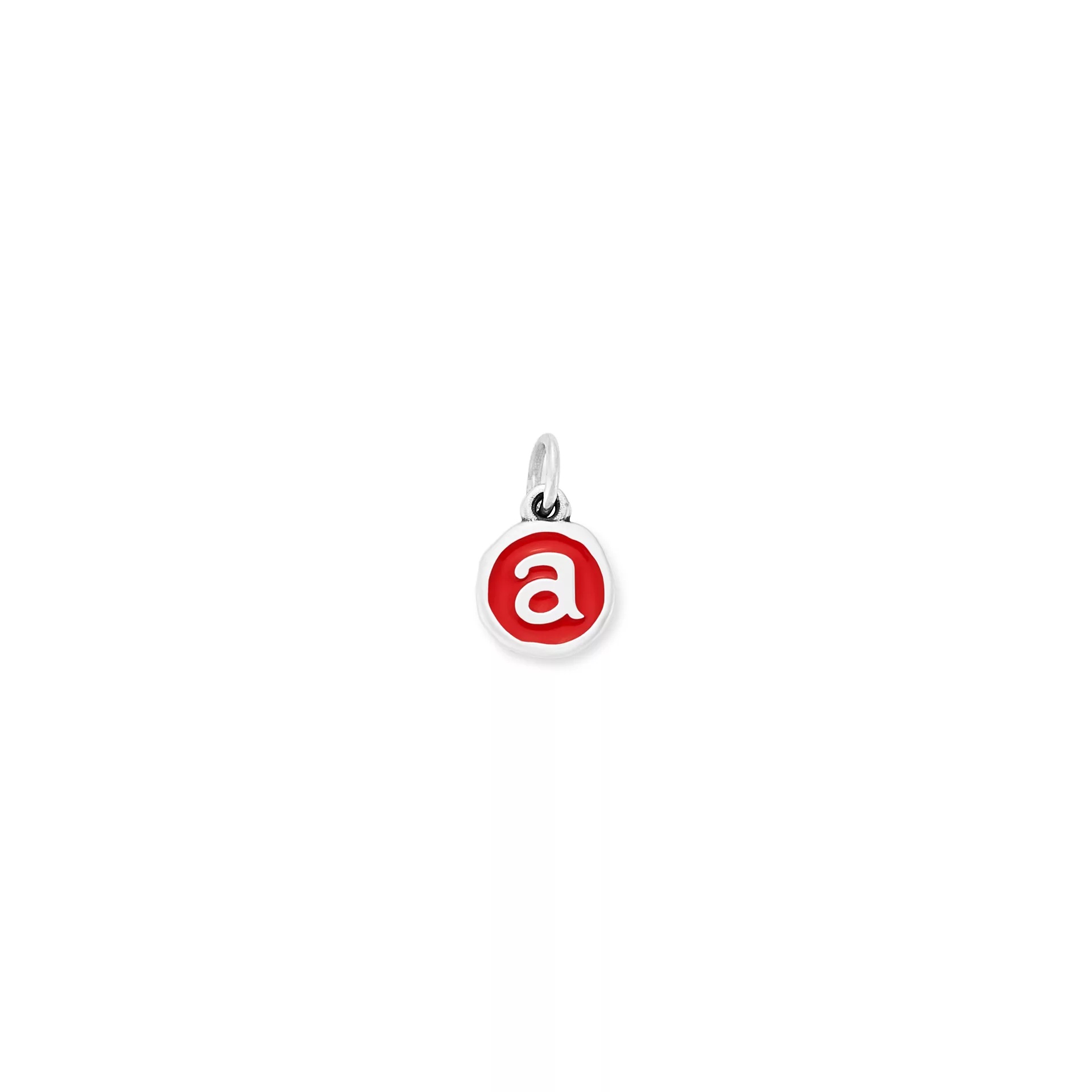 Enamel Initial Disc Charm