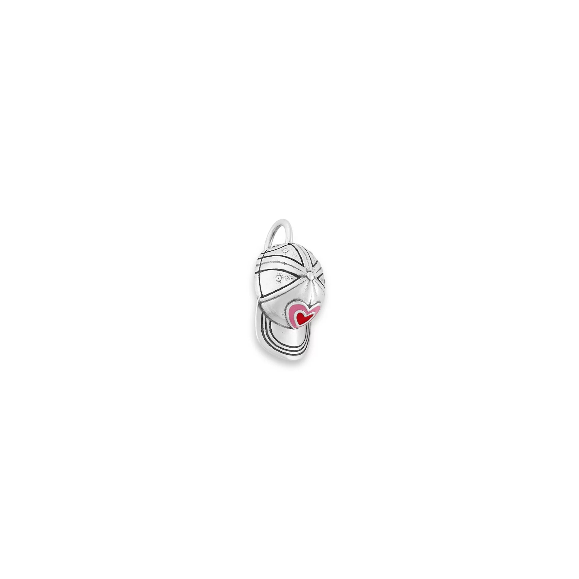Enamel Heart Ball Cap Charm
