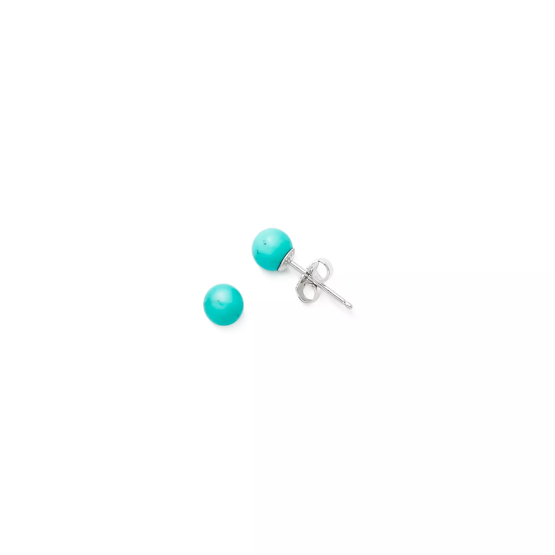 Round Gemstone Studs