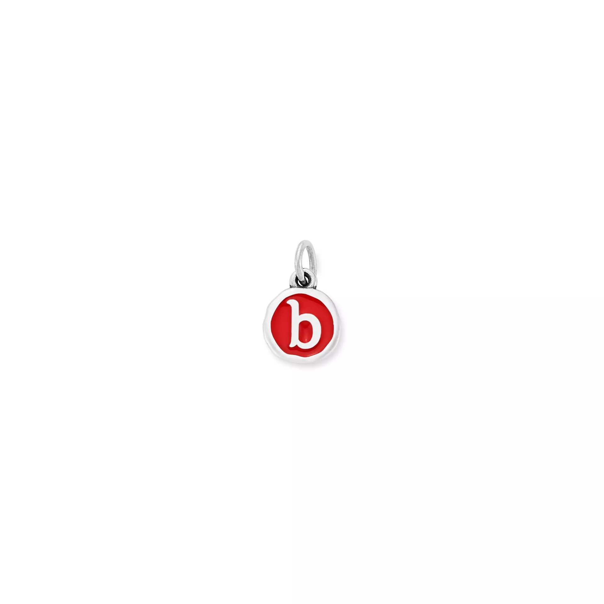 Enamel Initial Disc Charm