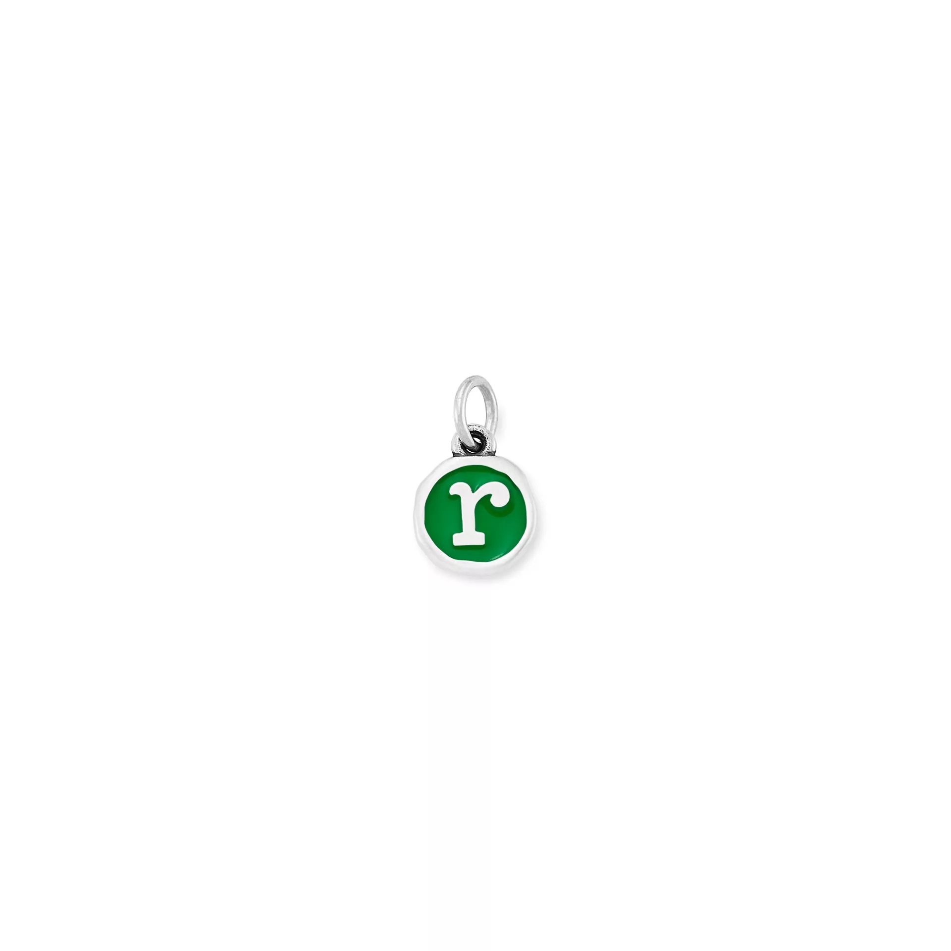 Enamel Initial Disc Charm