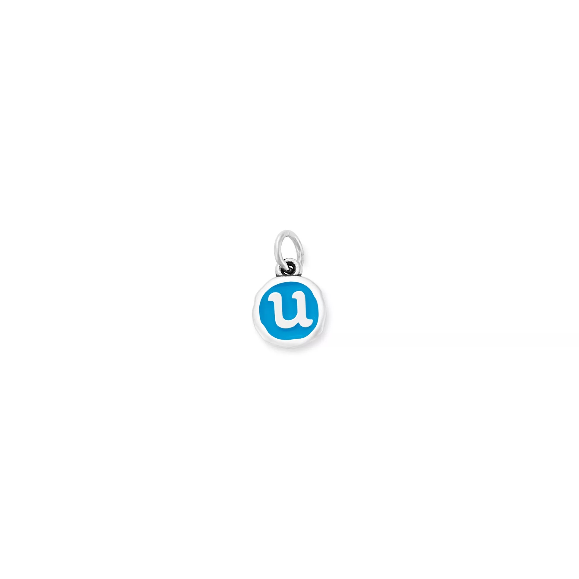 Enamel Initial Disc Charm