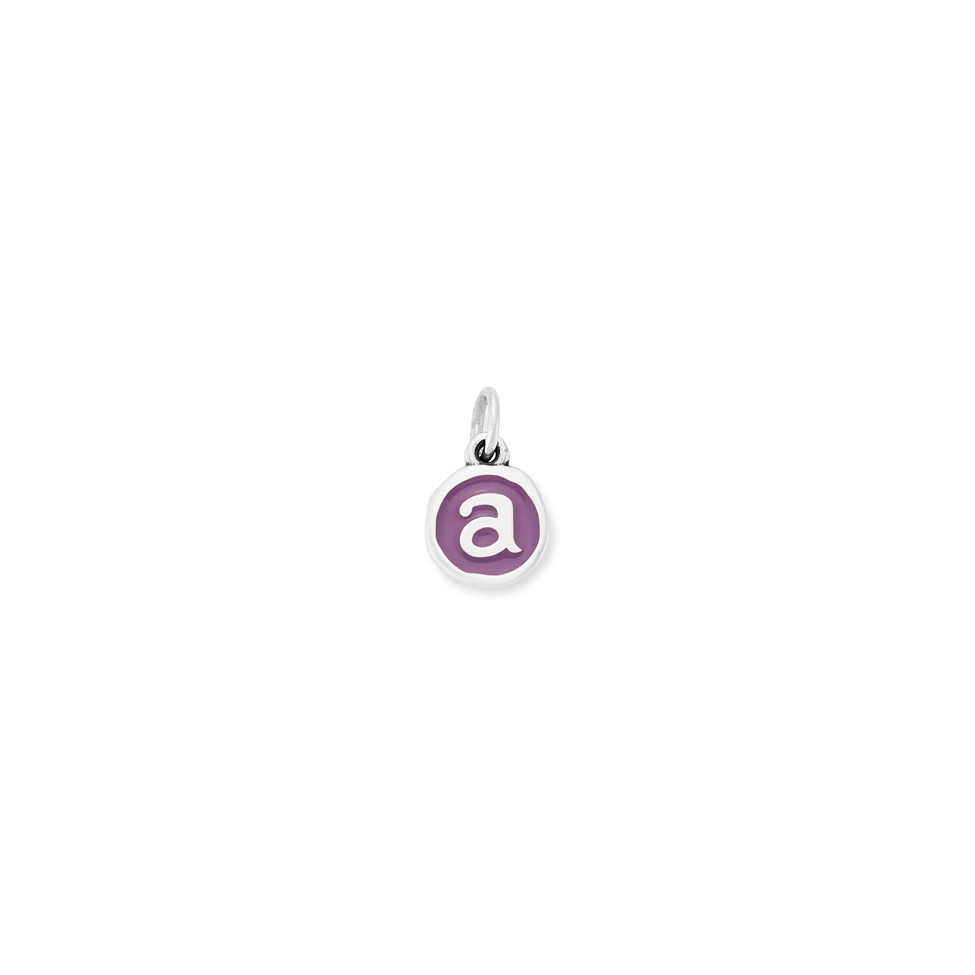 Enamel Initial Disc Charm