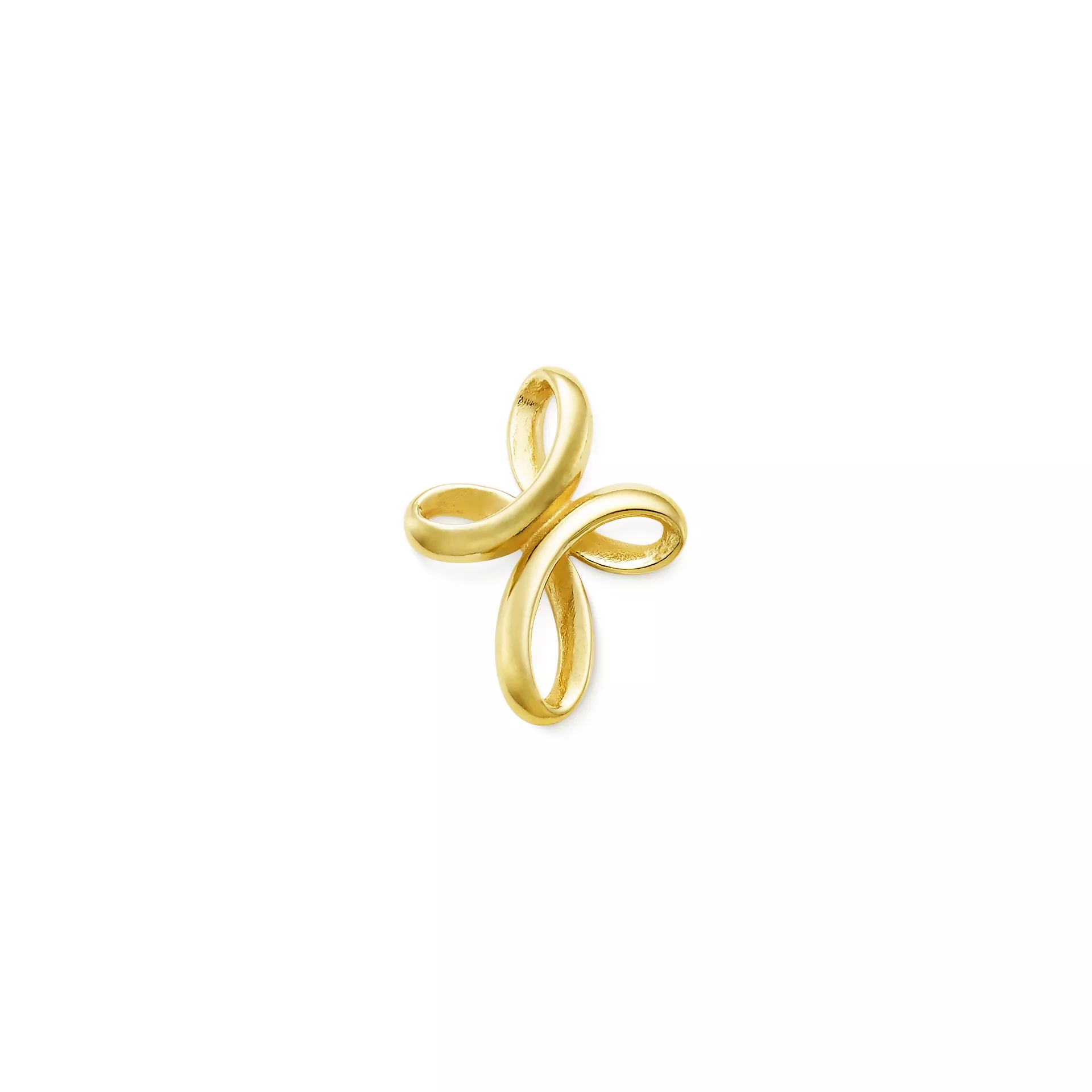Eternal Ribbon Cross Pendant
