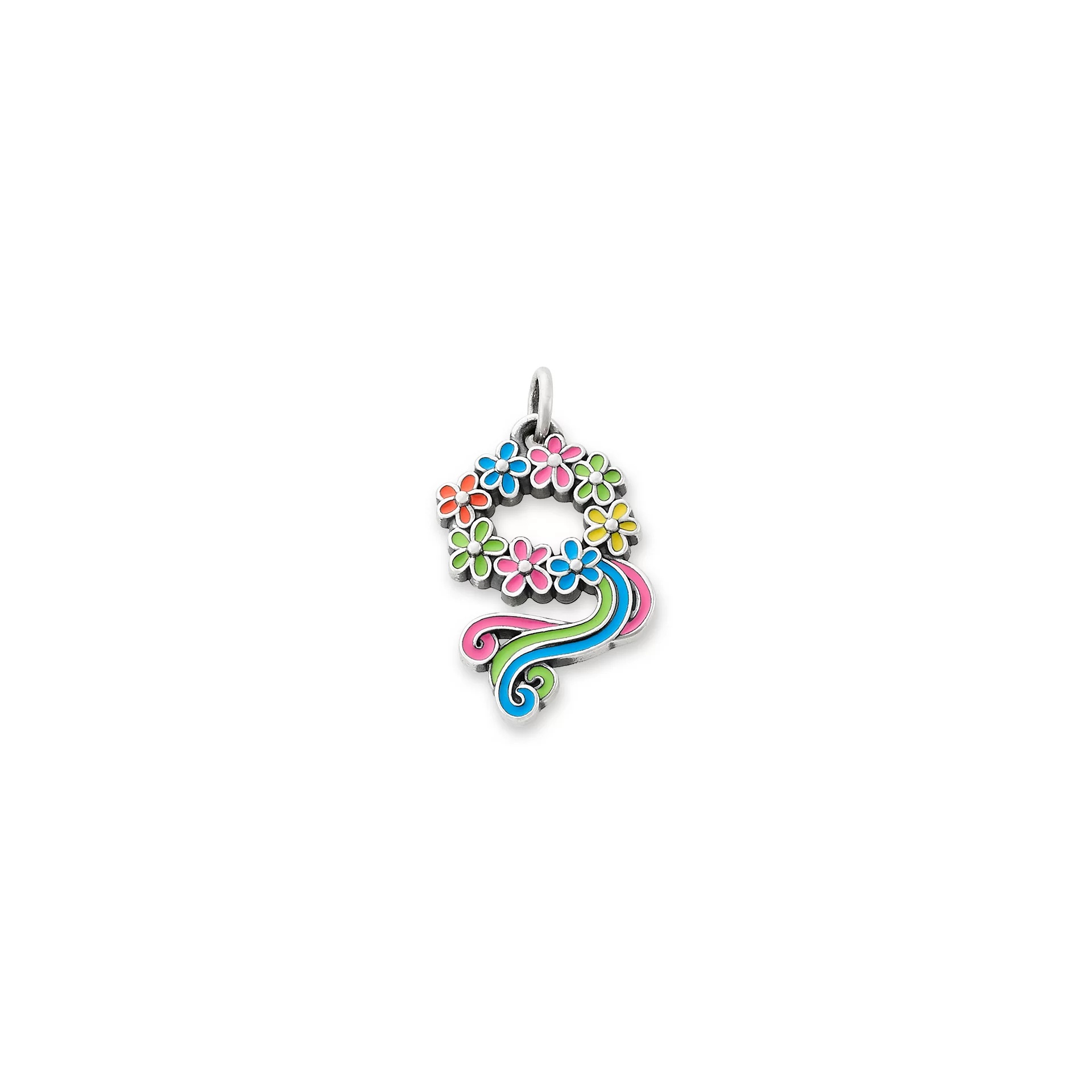 Enamel Floral Crown Charm
