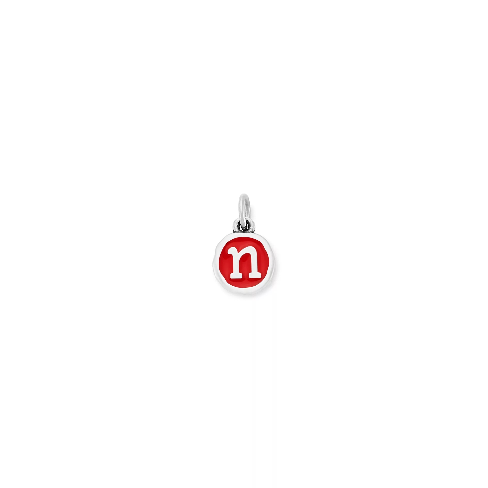 Enamel Initial Disc Charm