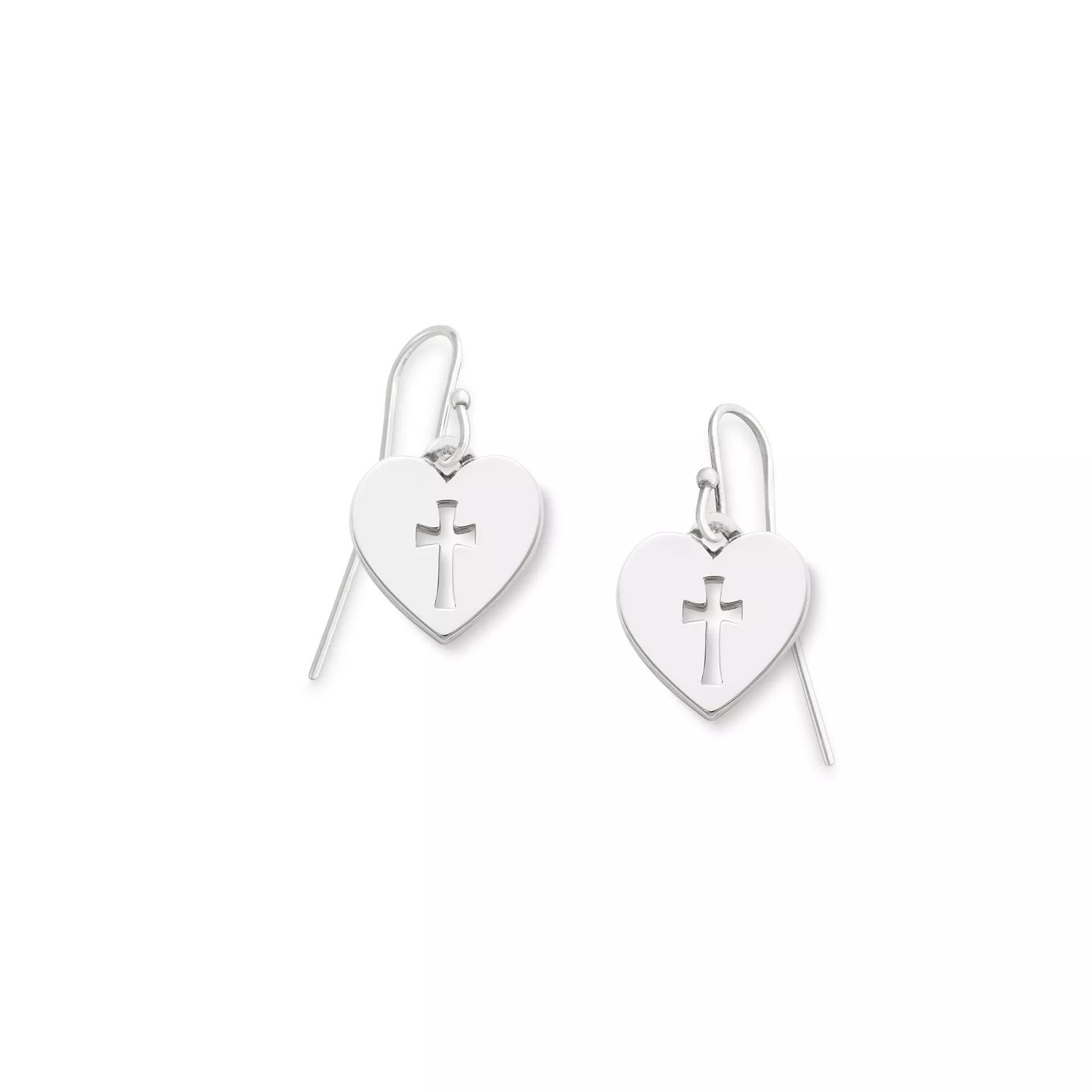 Crosslet Heart Dangle EarShop All Rings