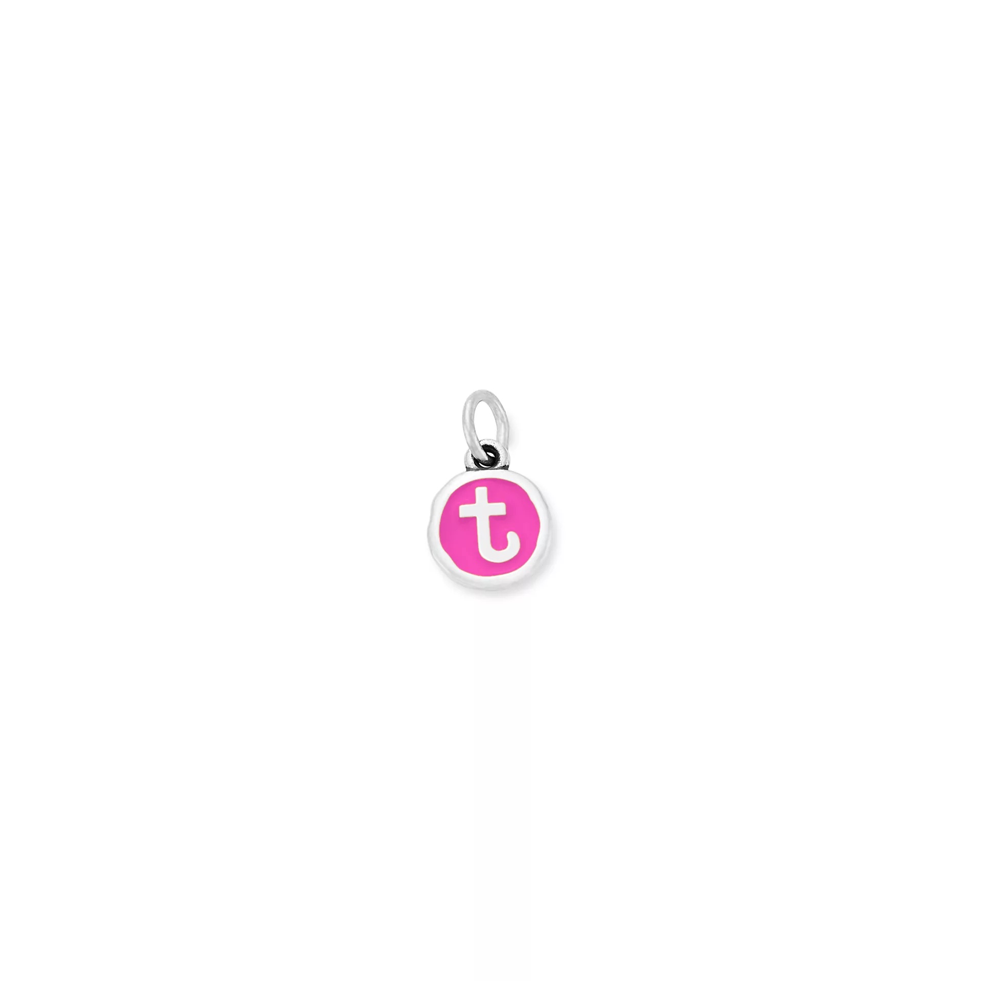 Enamel Initial Disc Charm