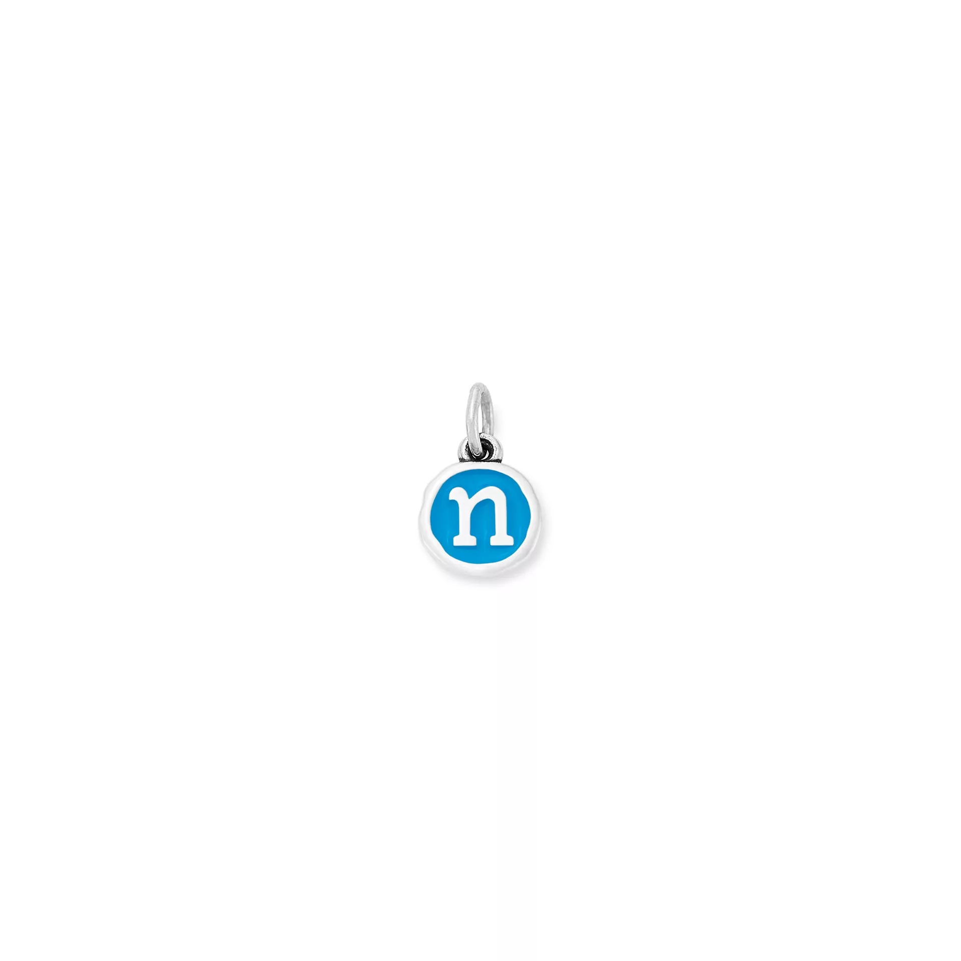 Enamel Initial Disc Charm