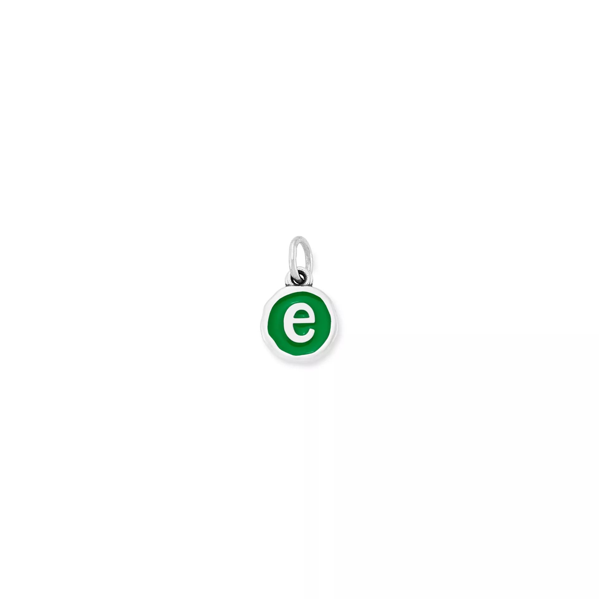 Enamel Initial Disc Charm