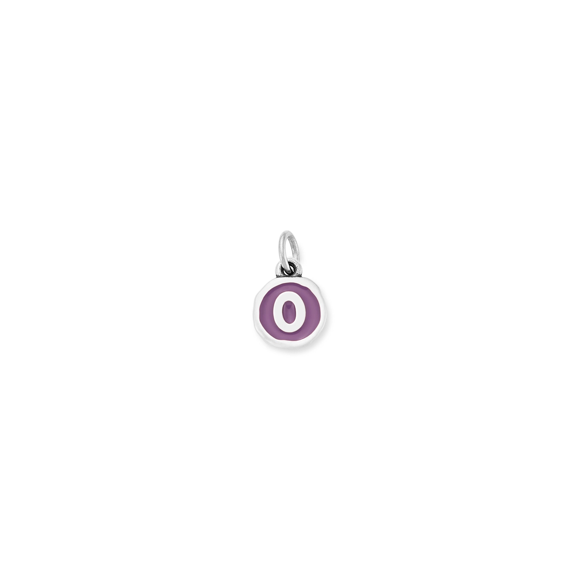 Enamel Initial Disc Charm