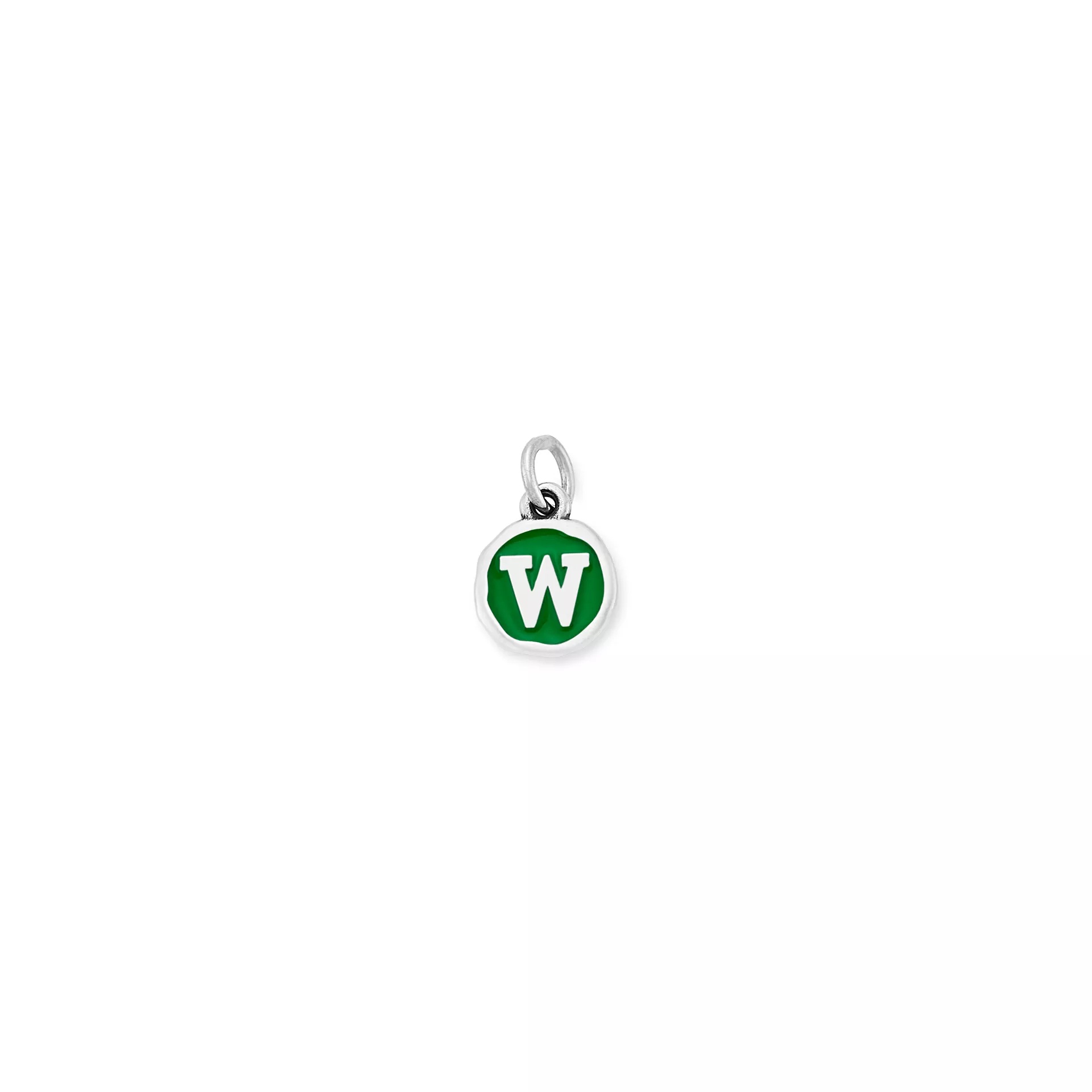 Enamel Initial Disc Charm