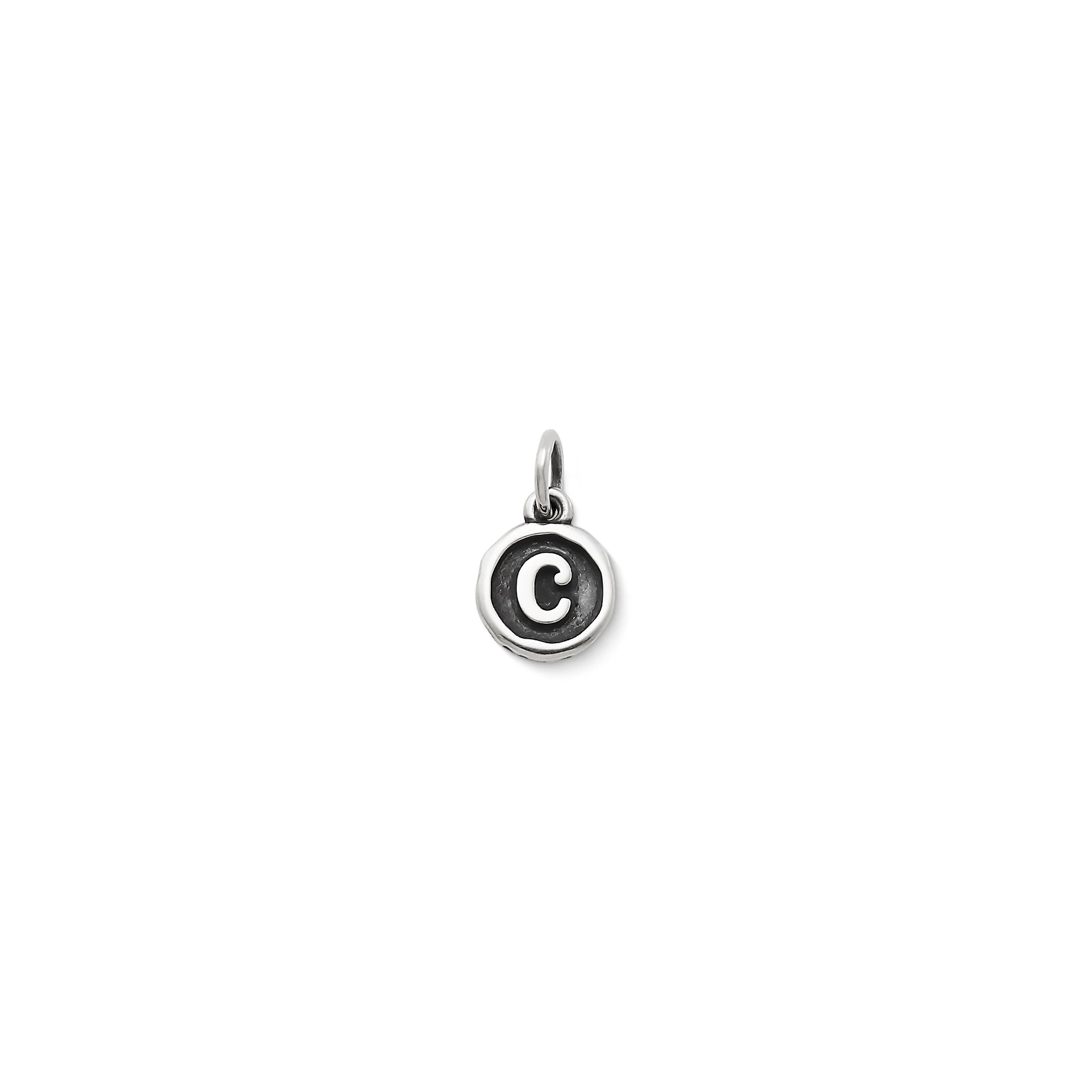 Vintage Type Initial Charm