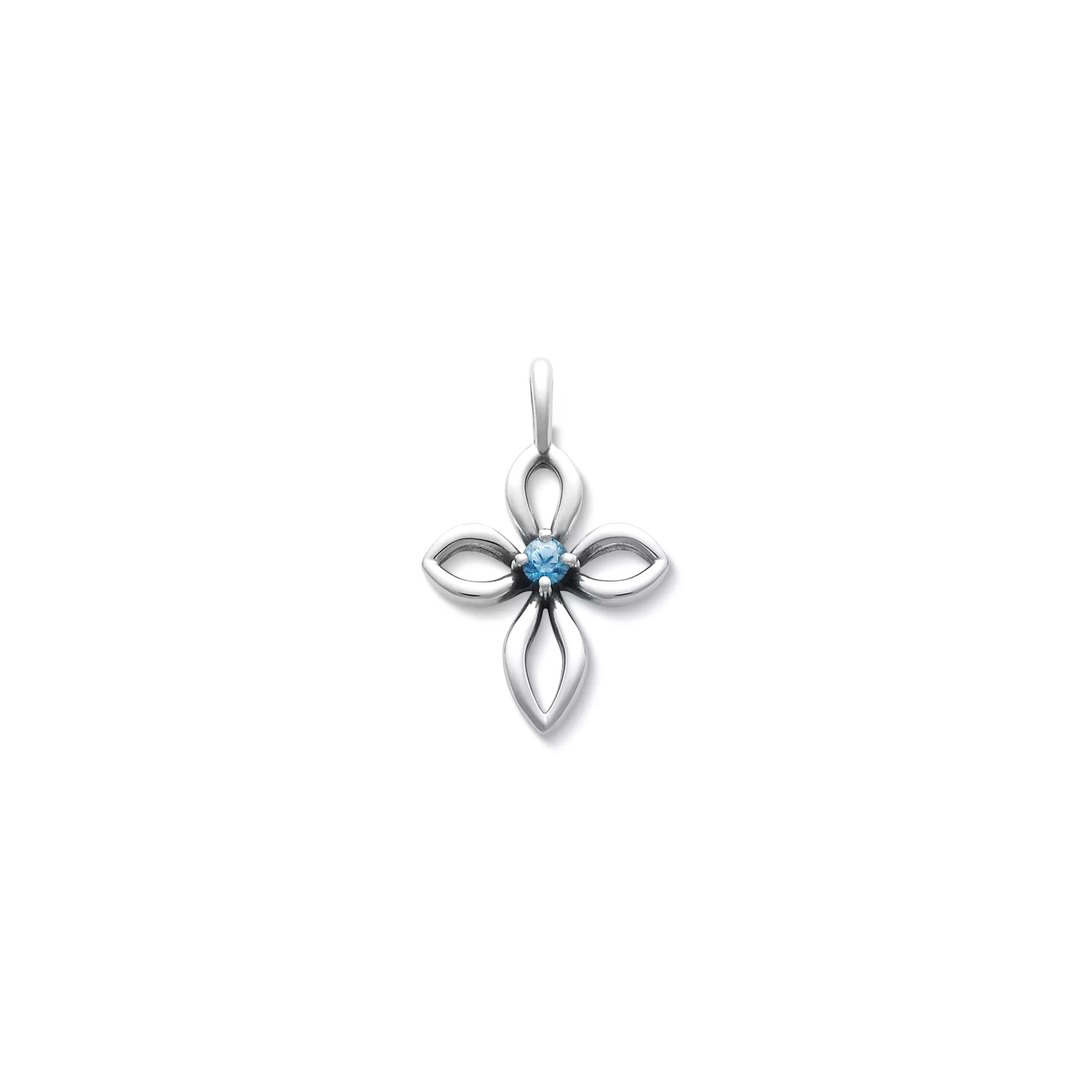Avery Remembrance Birthstone Cross Pendant