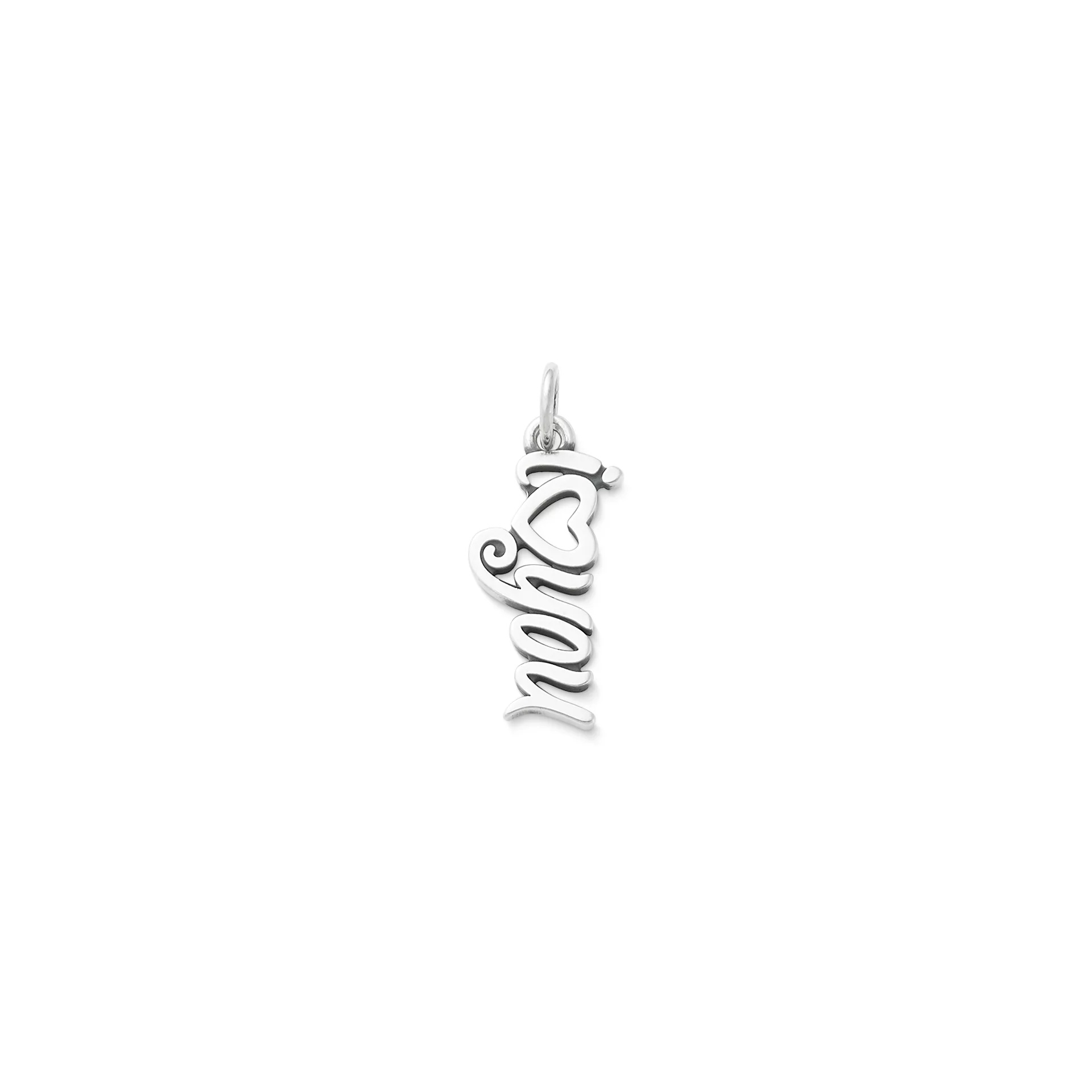I Love You Script Charm
