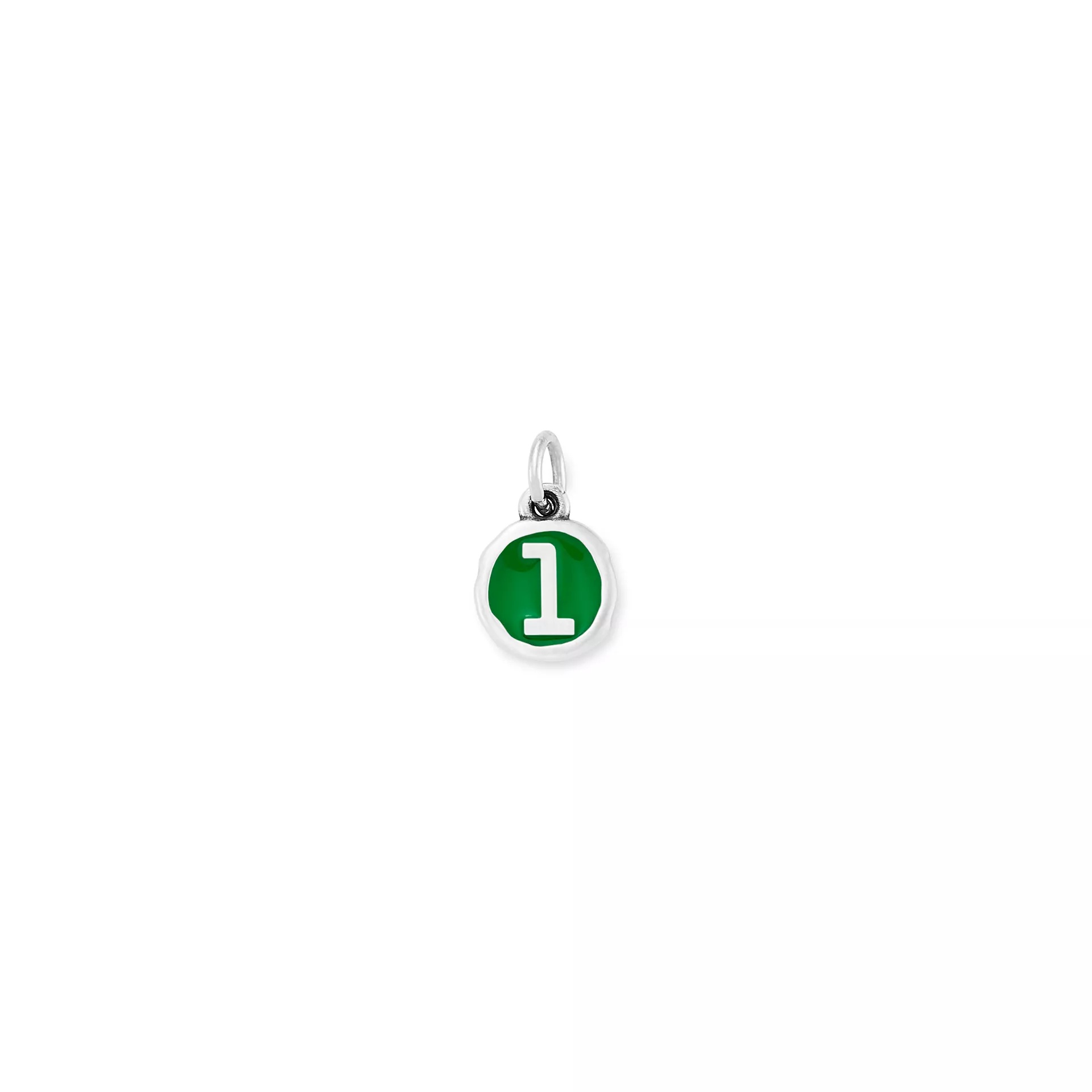 Enamel Initial Disc Charm