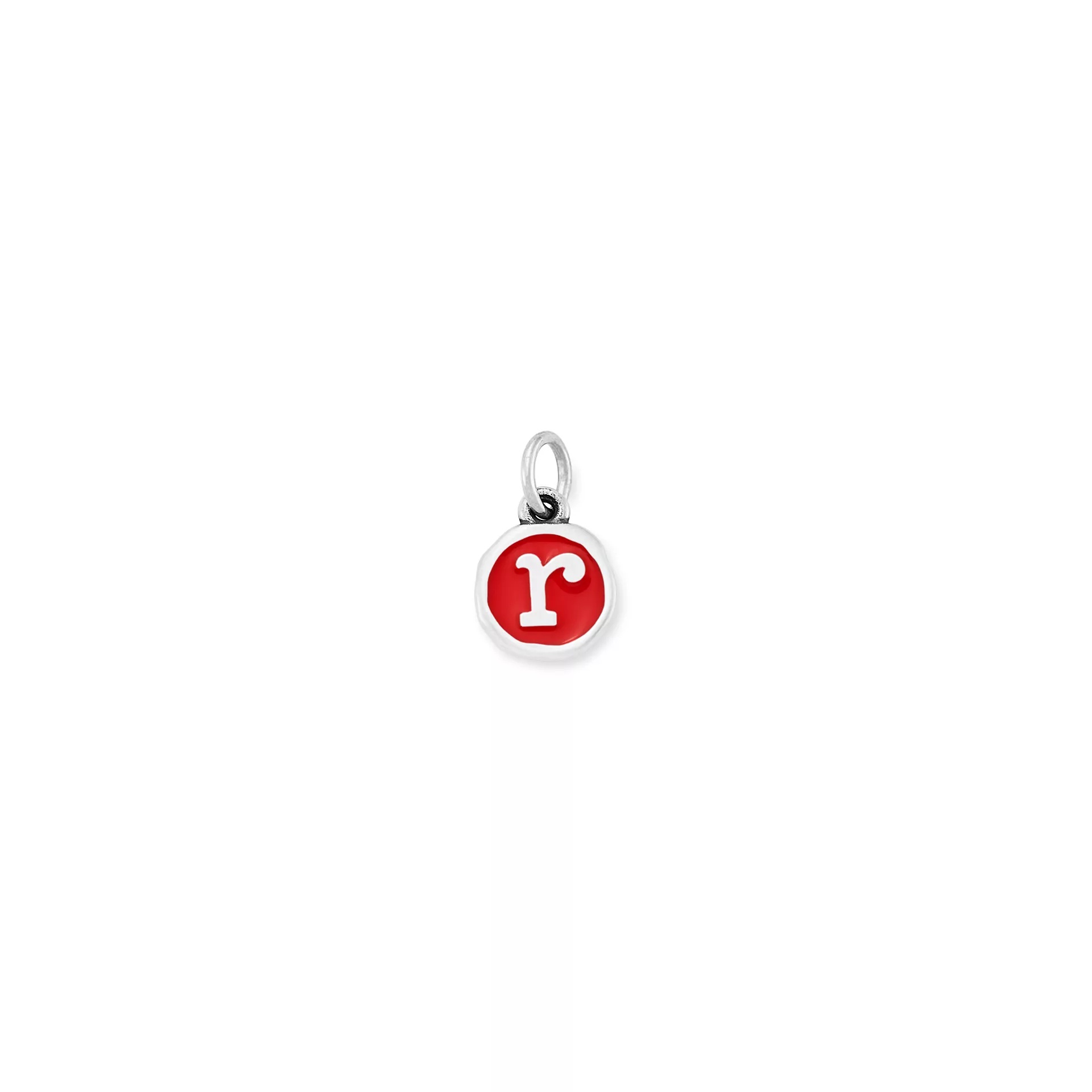 Enamel Initial Disc Charm