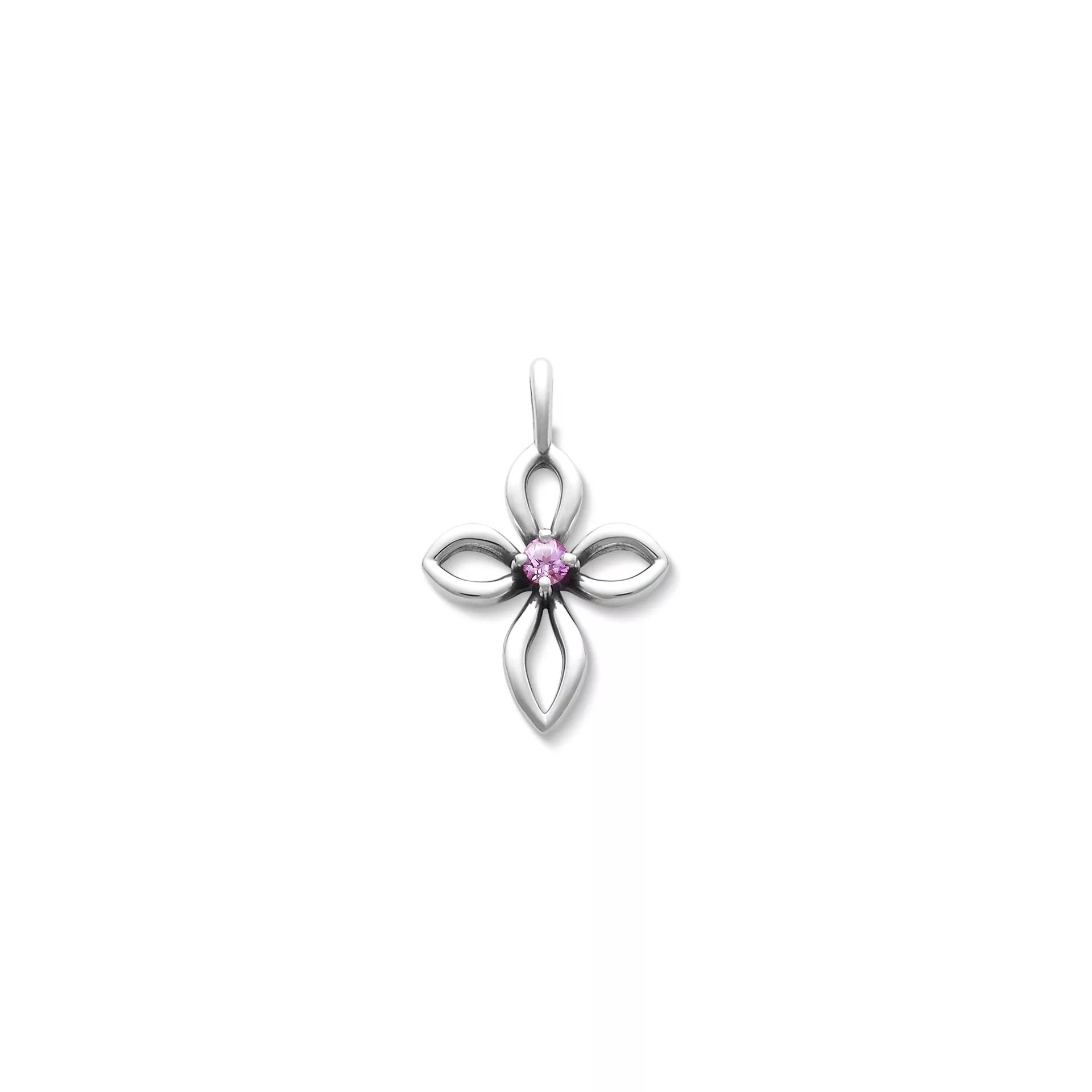 Avery Remembrance Birthstone Cross Pendant