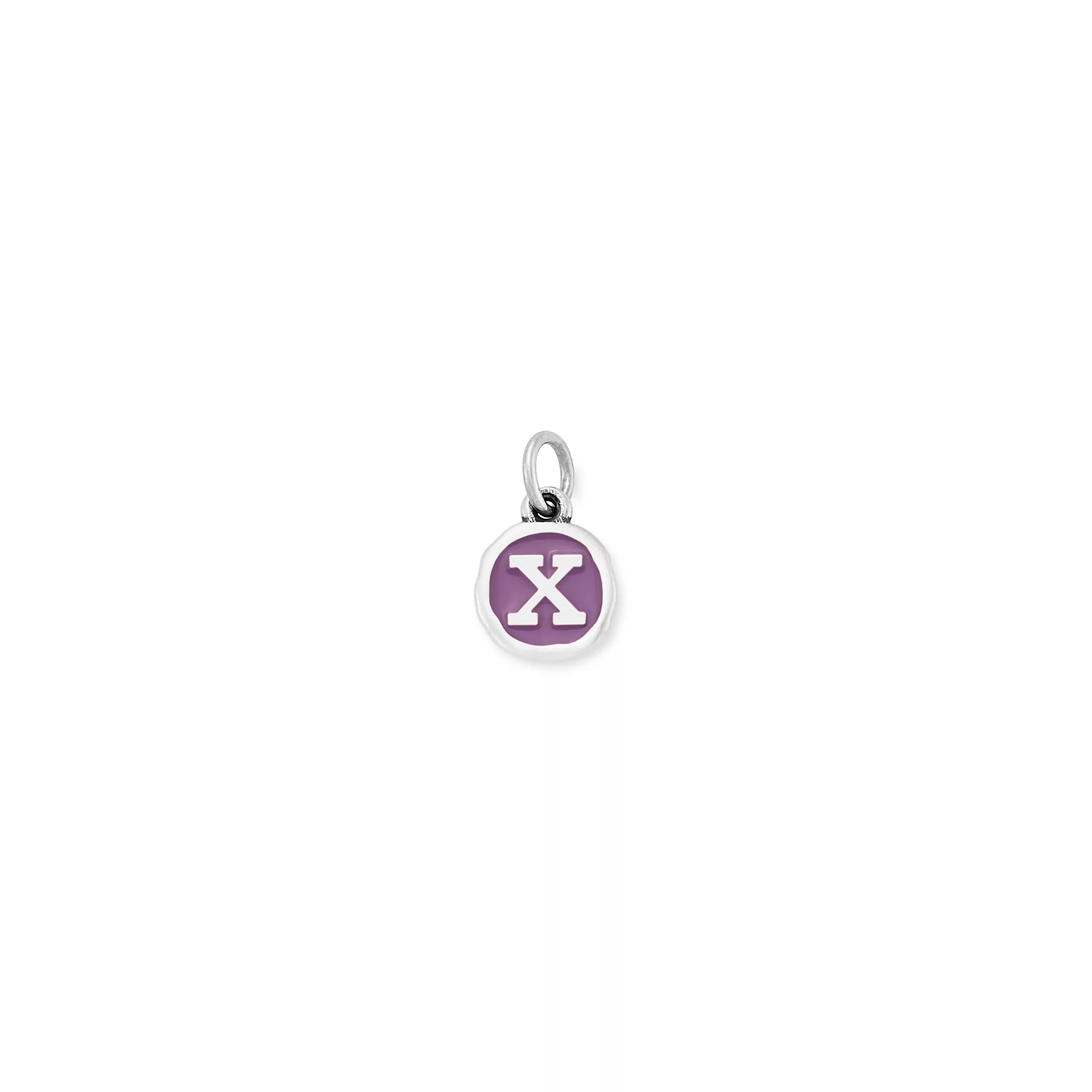 Enamel Initial Disc Charm