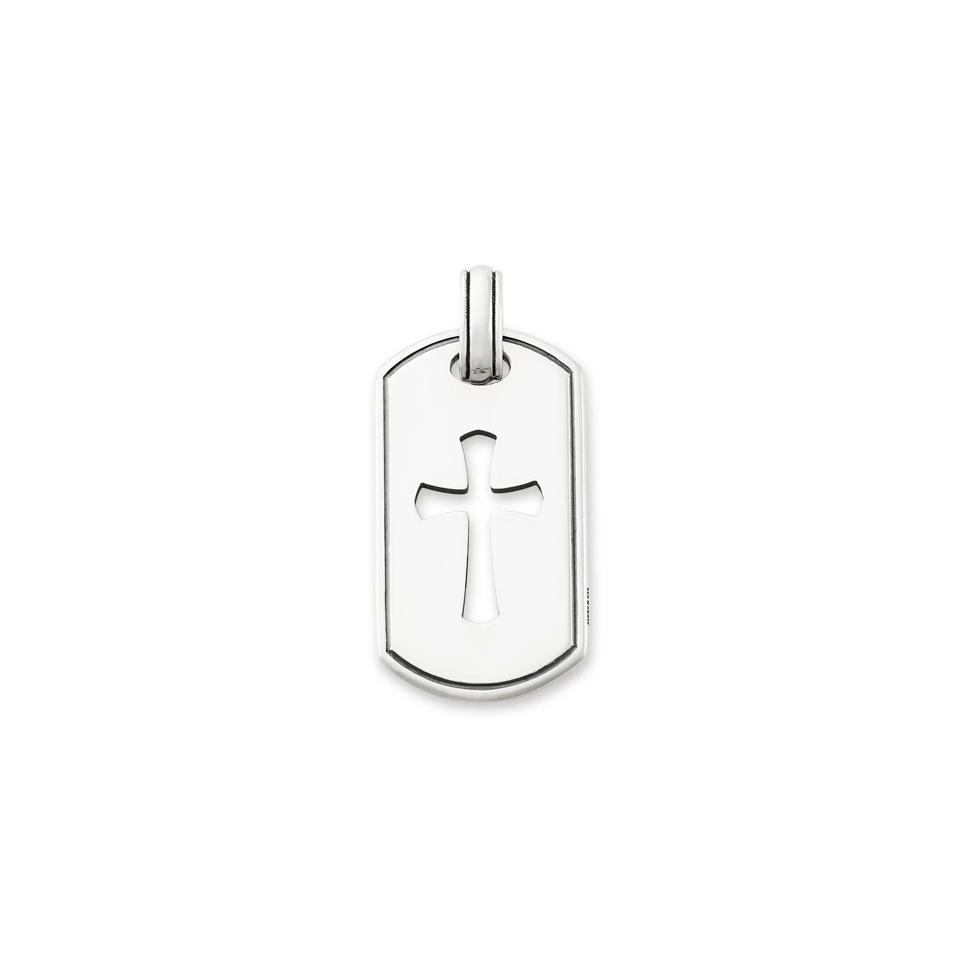 Classic Tag Cross Pendant