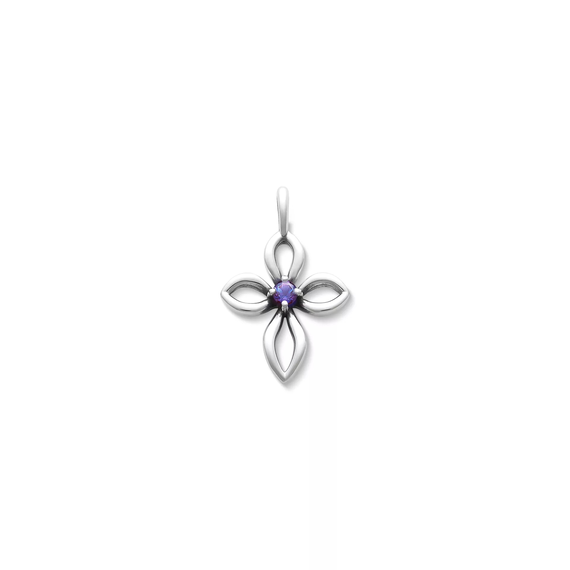 Avery Remembrance Birthstone Cross Pendant
