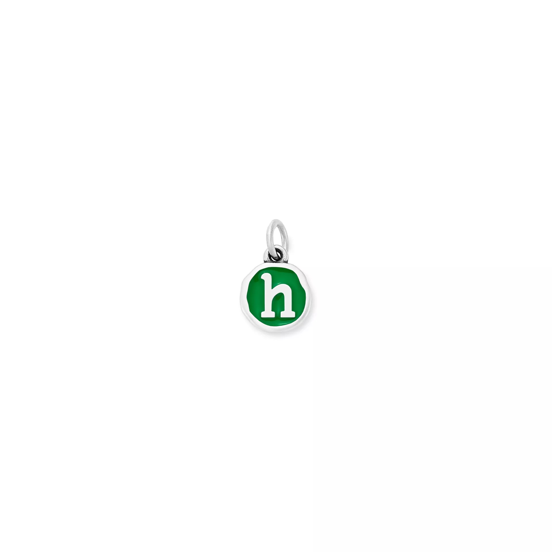 Enamel Initial Disc Charm