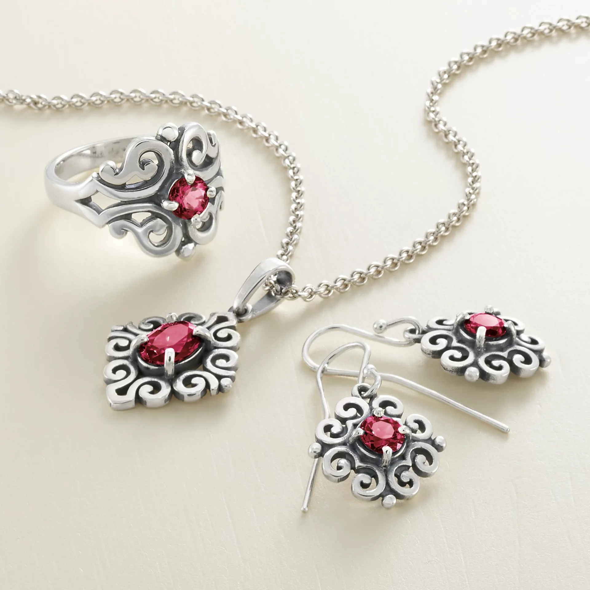 Spanish Lace Birthstone Pendant