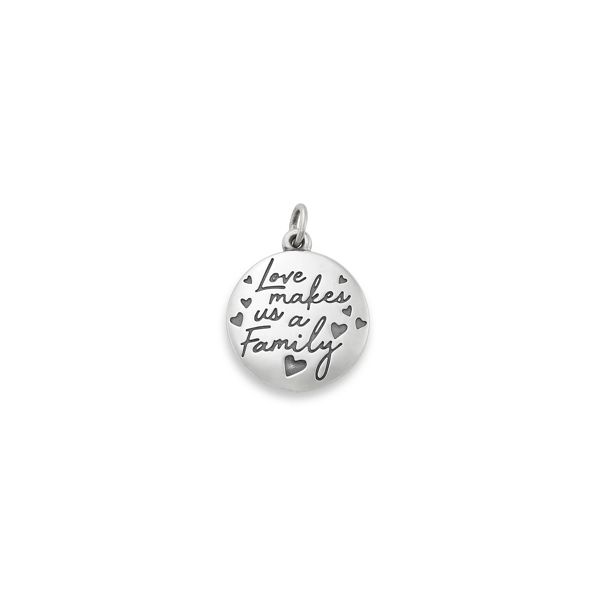 Love Makes Us a Family Charm