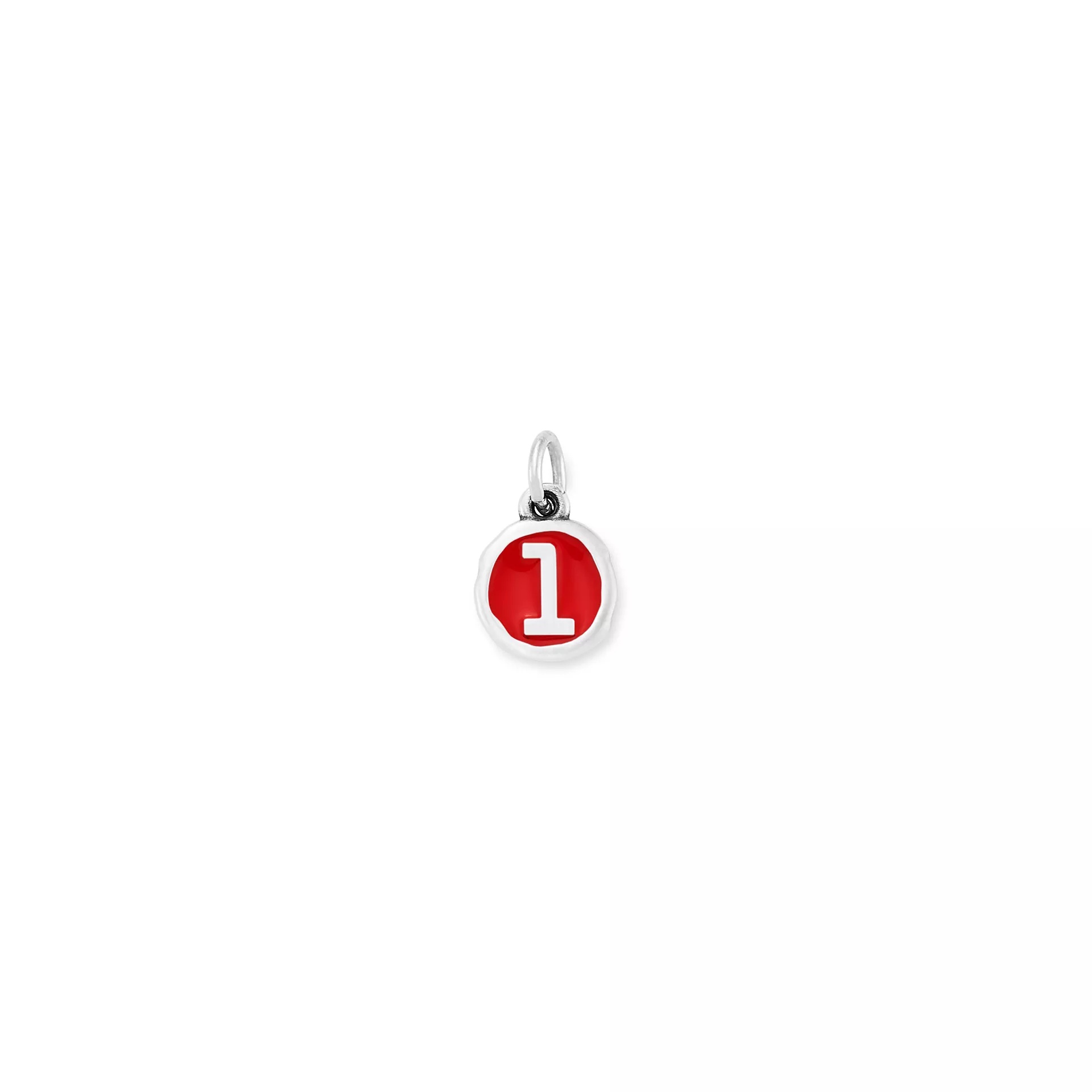 Enamel Initial Disc Charm