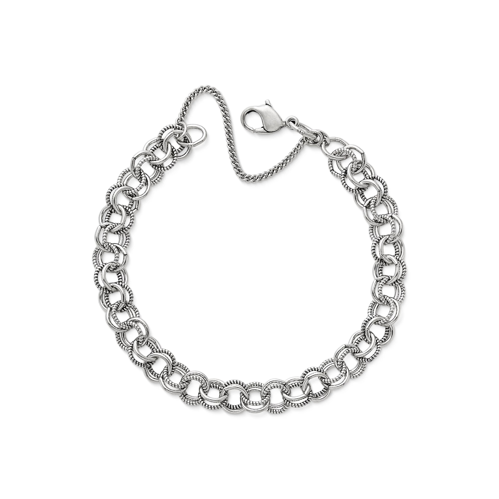 Double Link Charm Bracelet