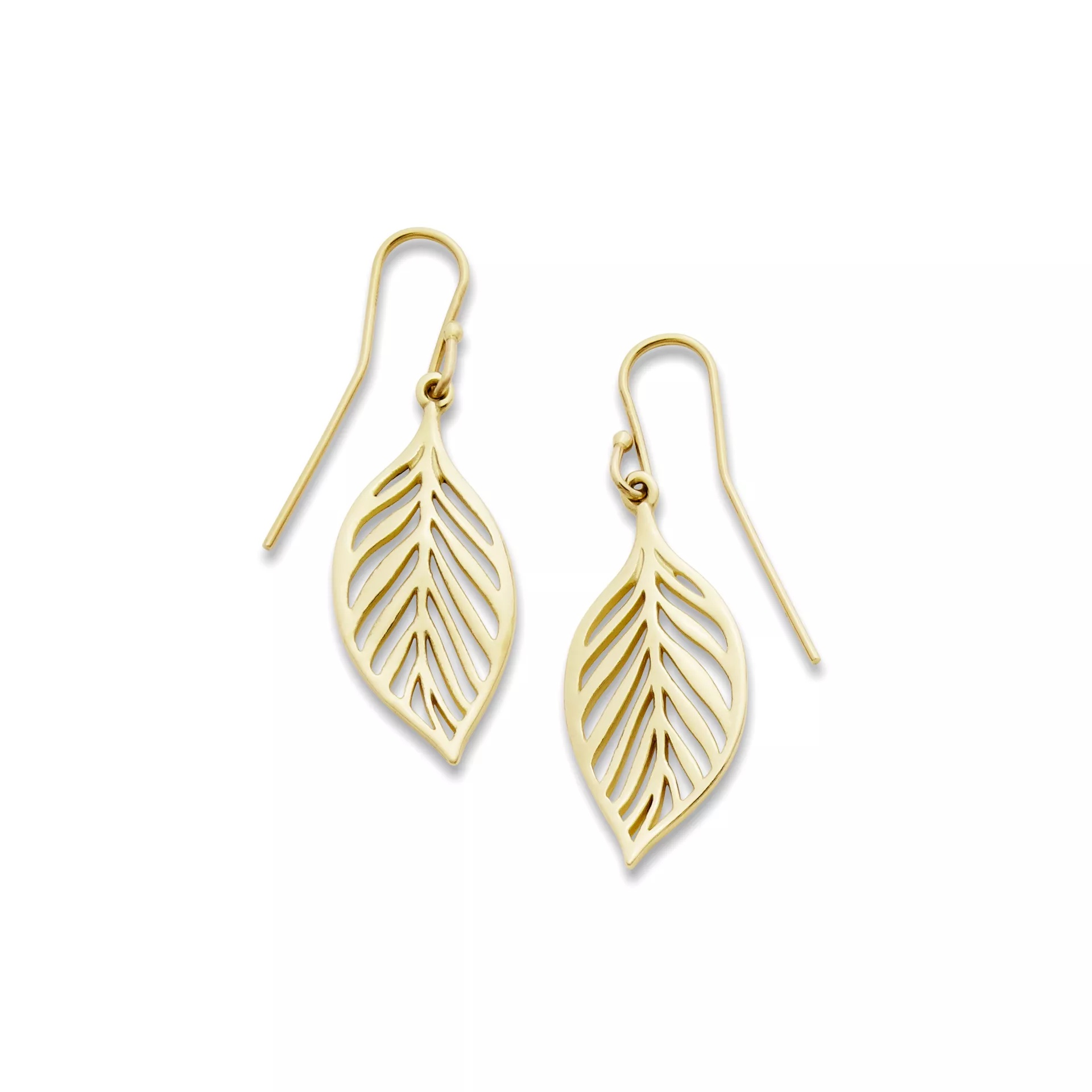 Open Leaf Dangle EarShop All Rings