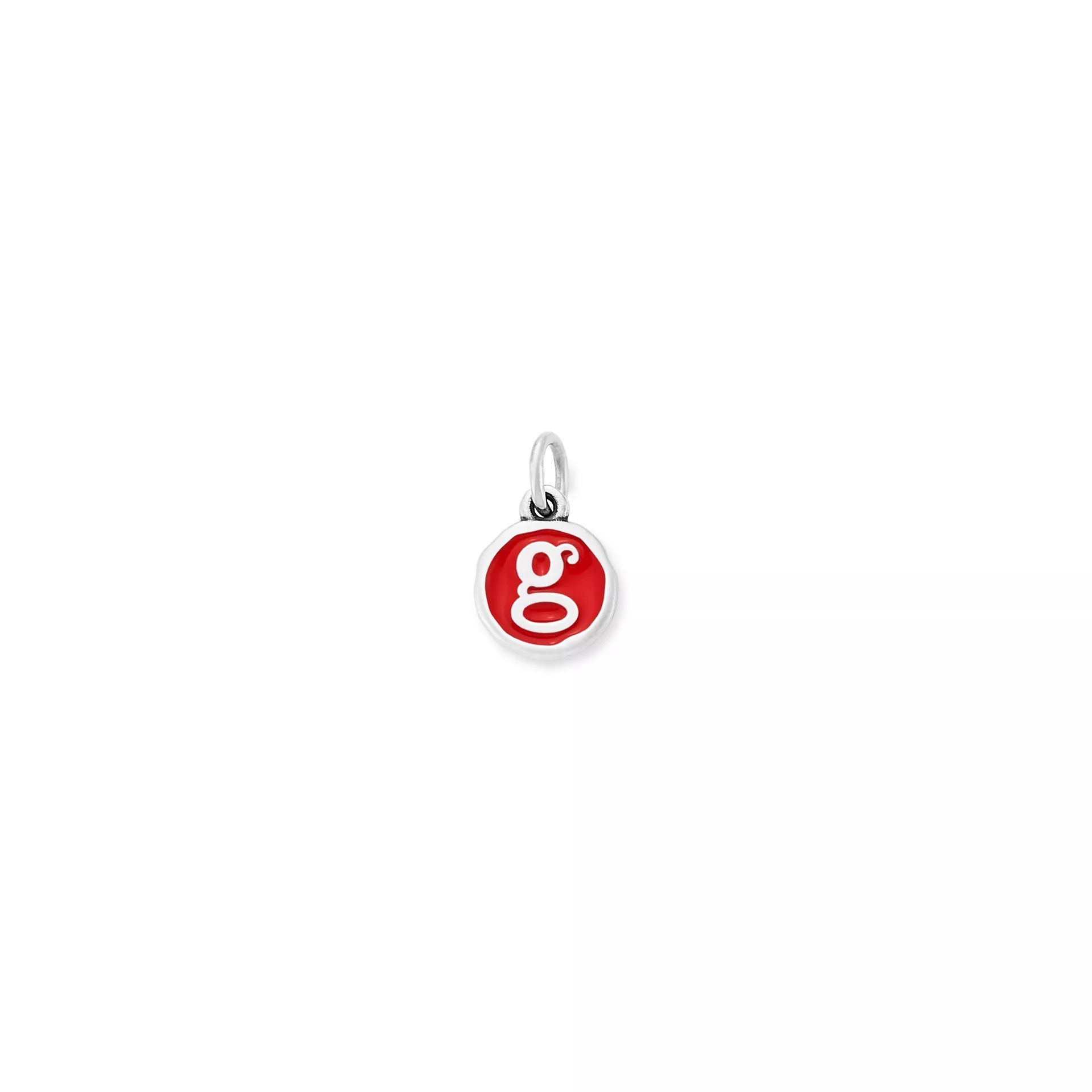Enamel Initial Disc Charm