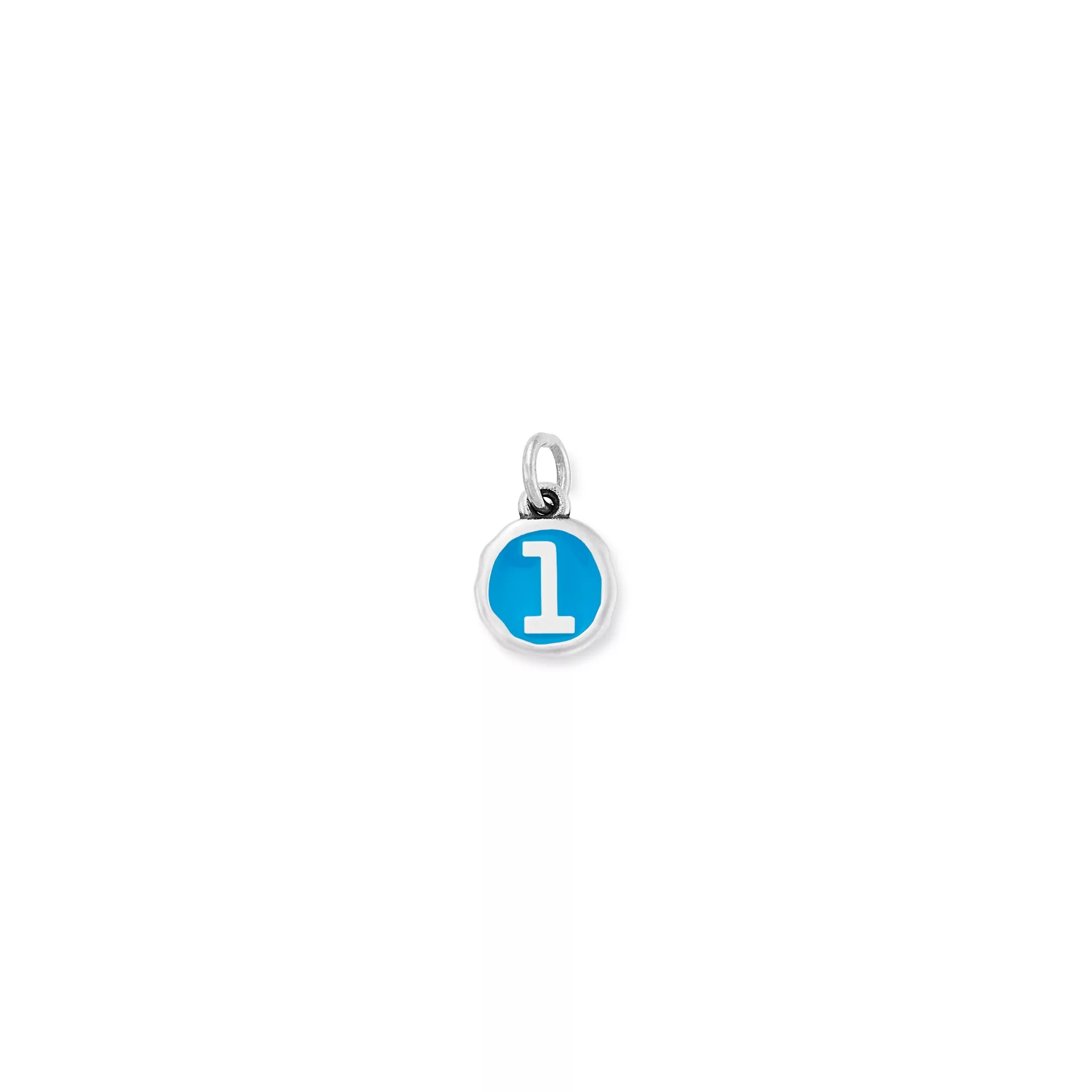 Enamel Initial Disc Charm