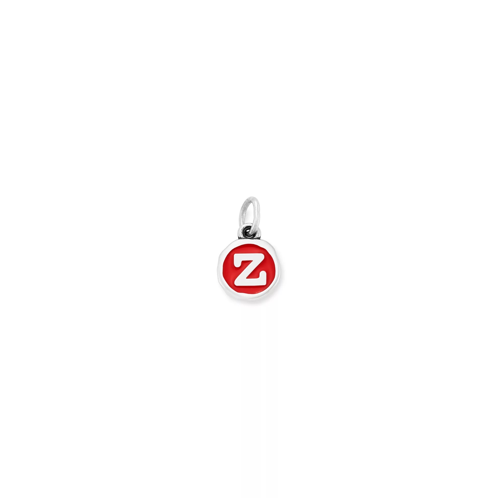 Enamel Initial Disc Charm