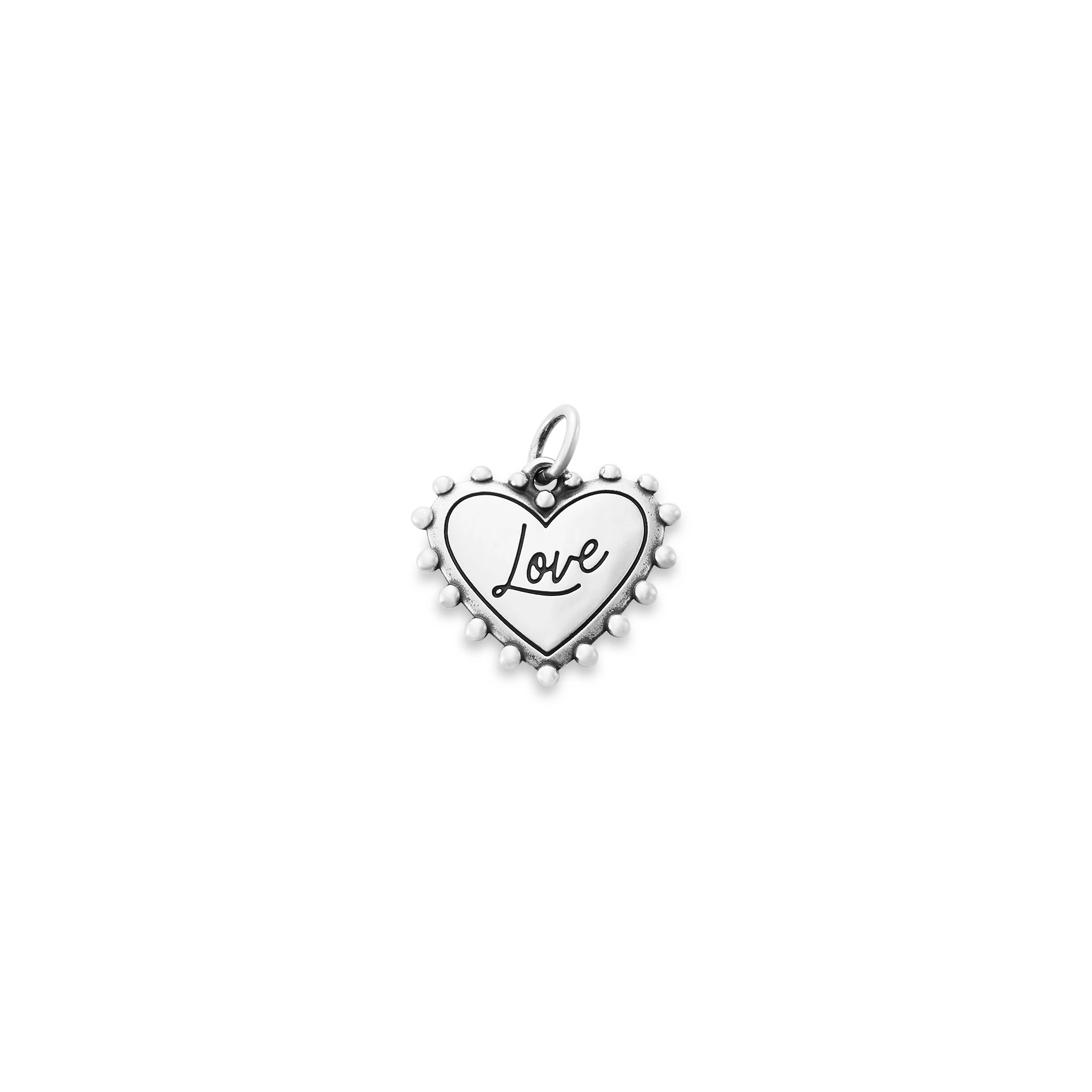 Beaded Heart Love Charm