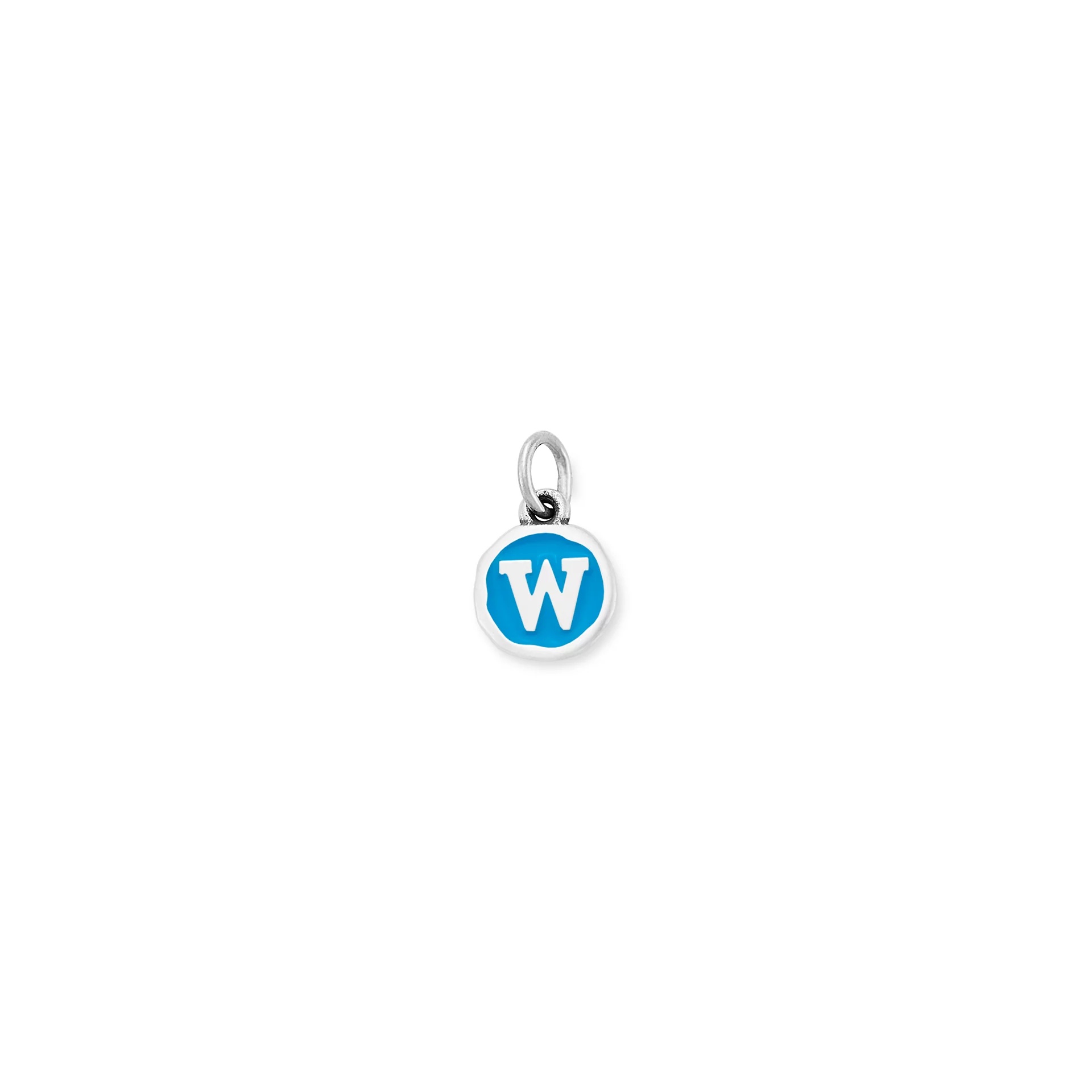 Enamel Initial Disc Charm