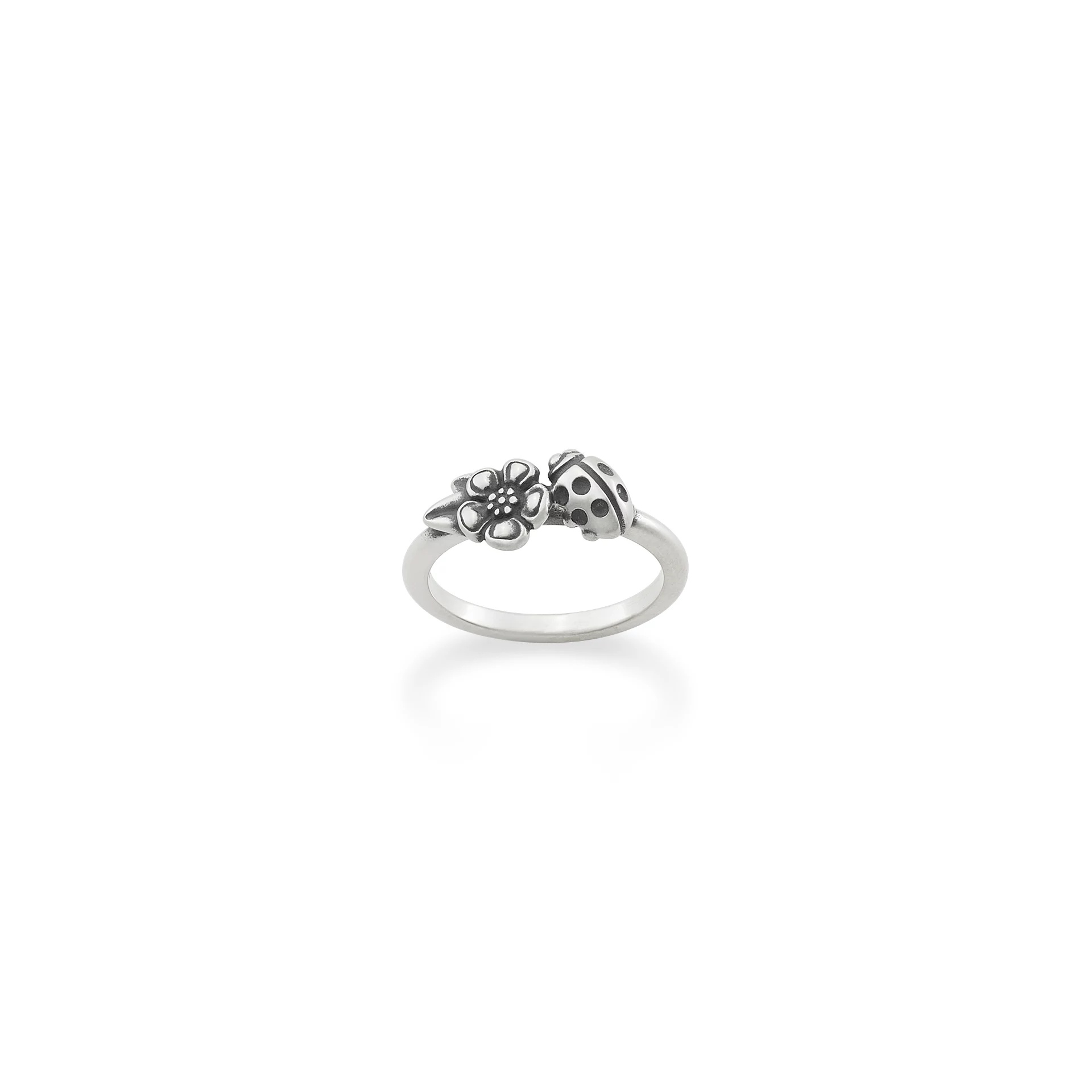 Ladybug and Flower Ring