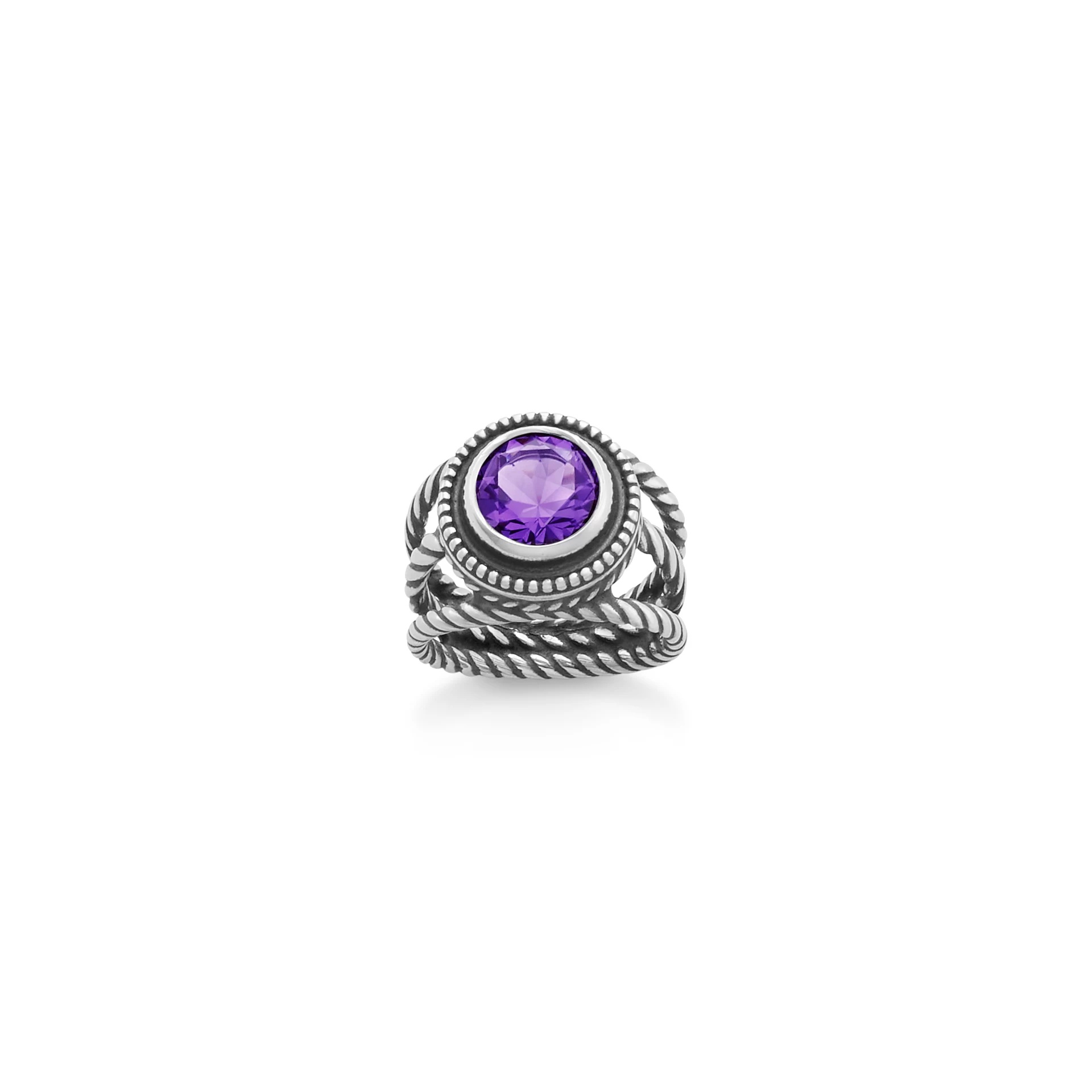 Twisted Wire Gemstone Ring