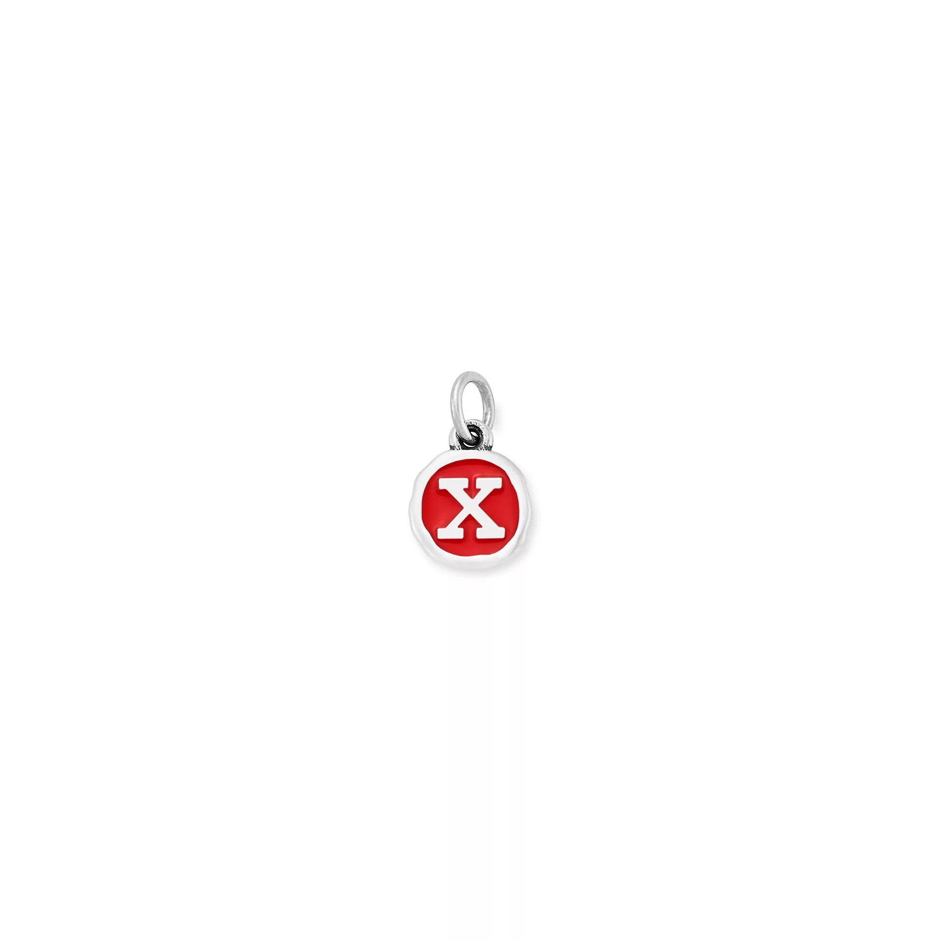 Enamel Initial Disc Charm