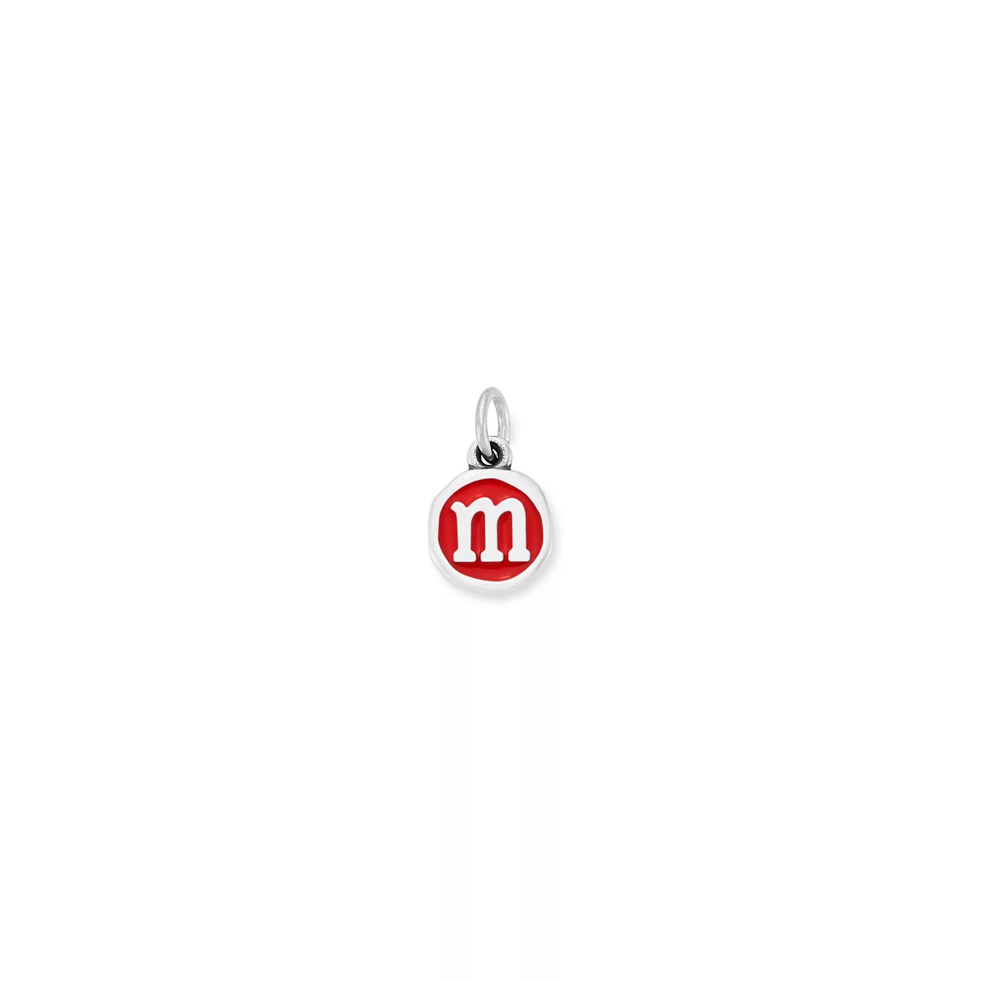Enamel Initial Disc Charm
