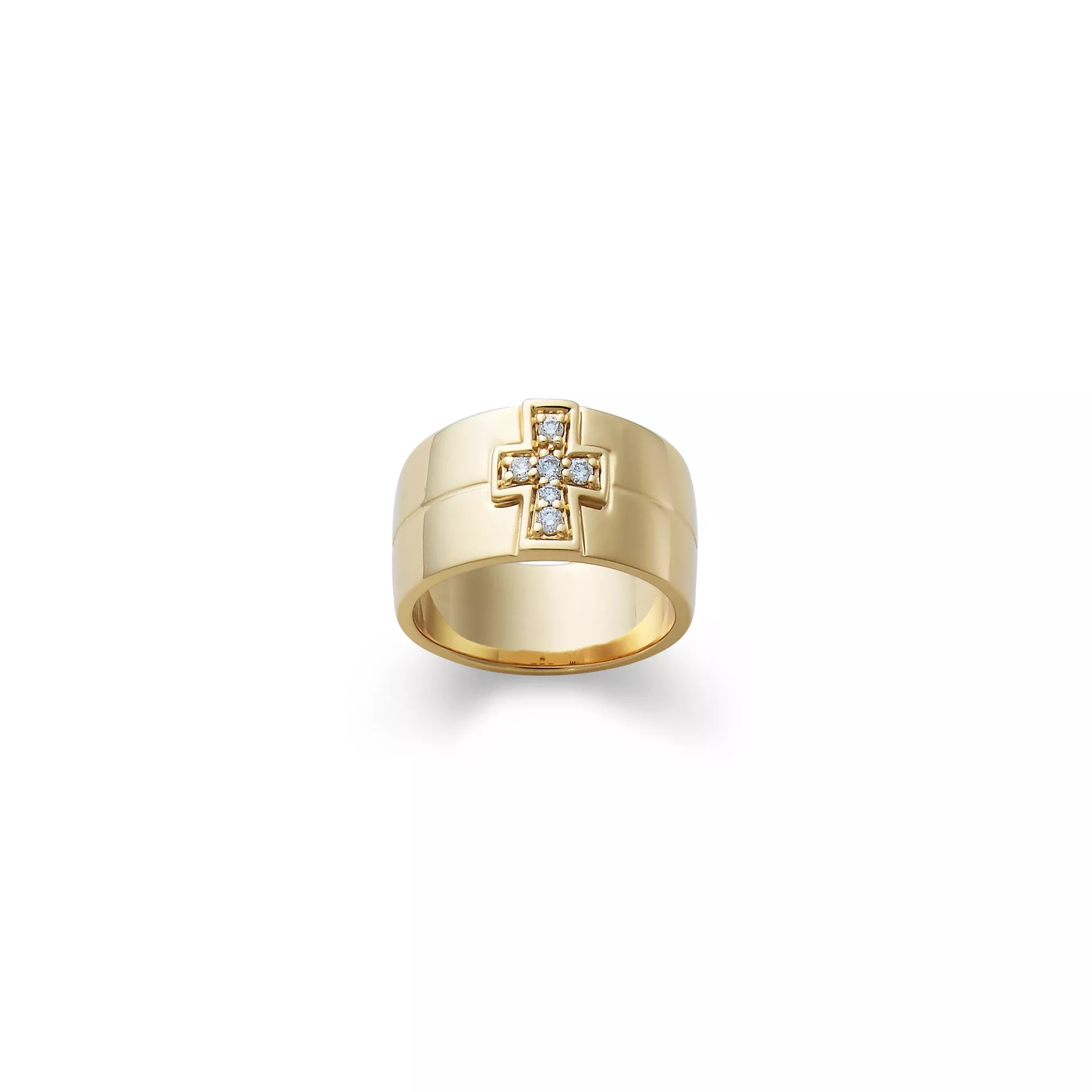 Diamond Cross Wedding Ring