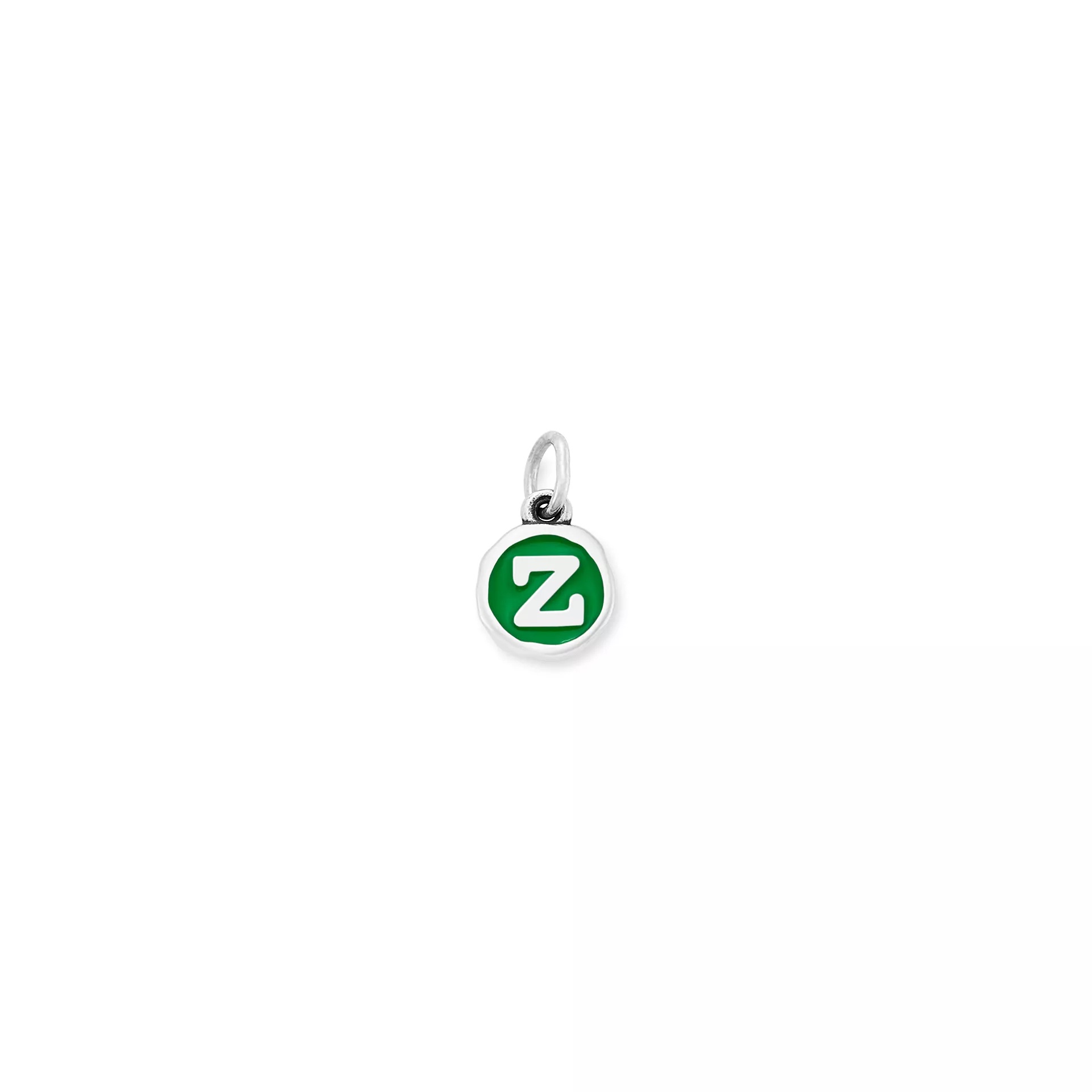 Enamel Initial Disc Charm