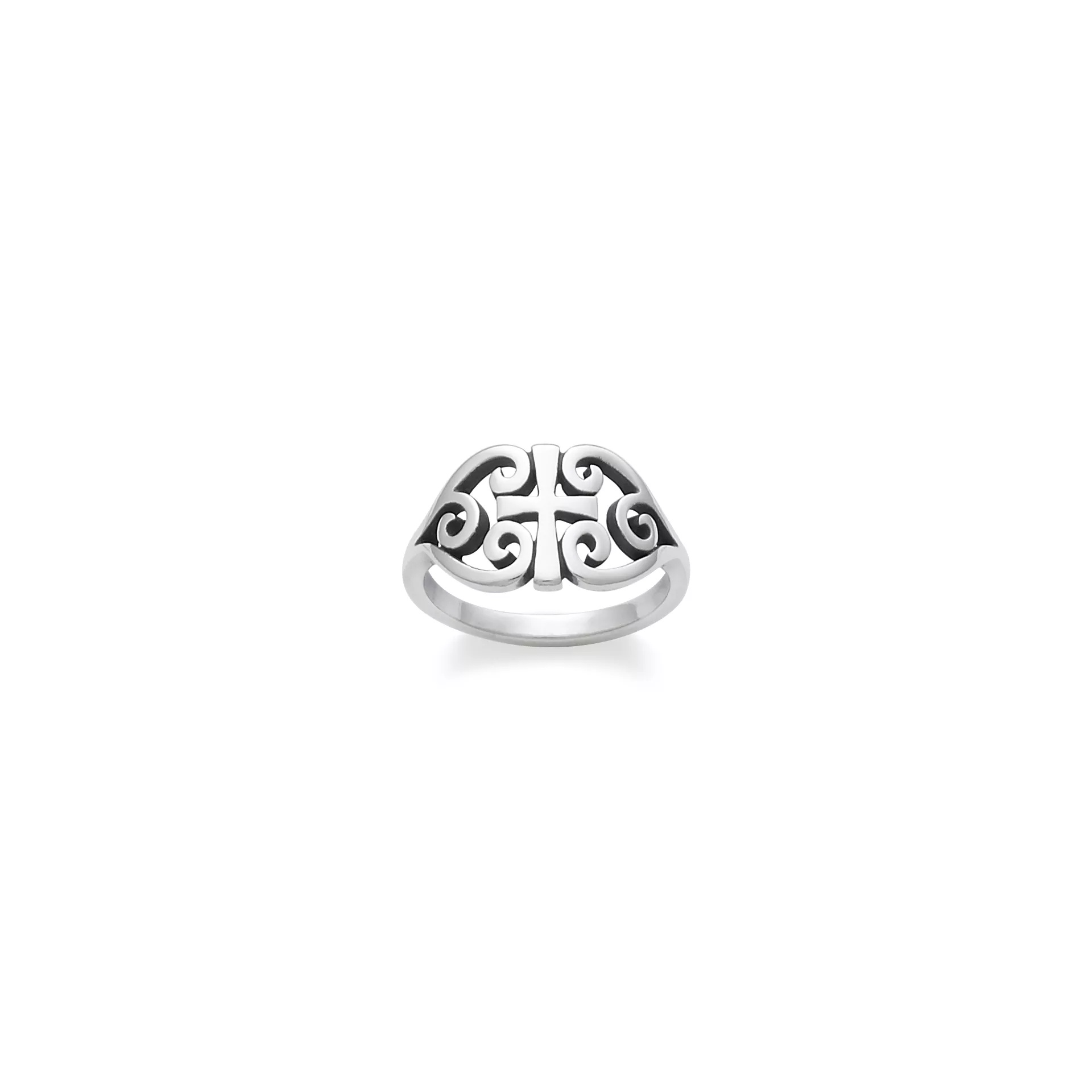 Scroll Cross Ring